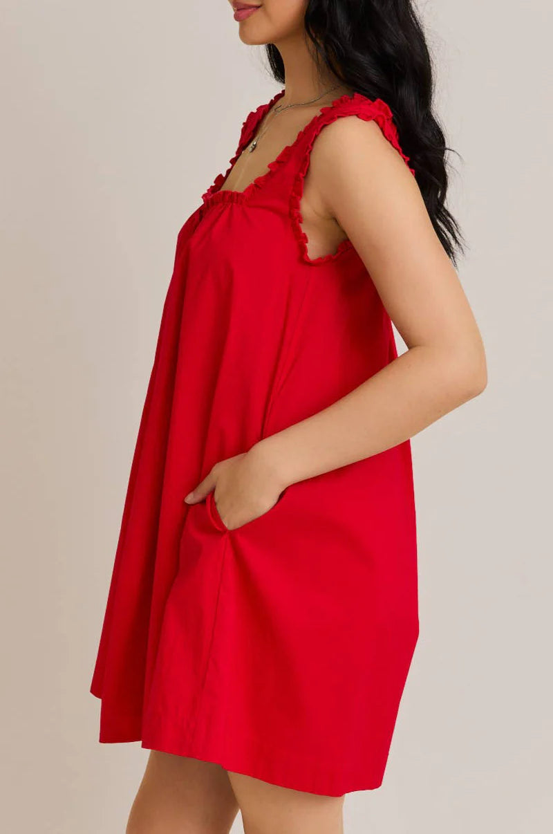 Meghan Ruffle Tie Dress