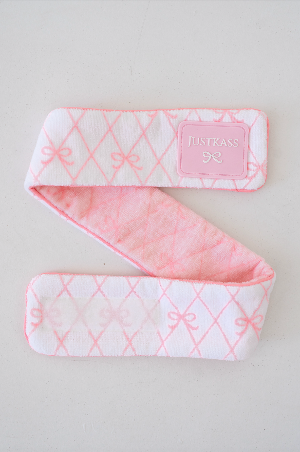 JustKass Bow Skincare Headband in White