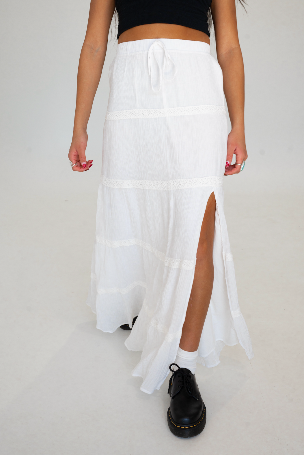 McKenzie Tiered Maxi Skirt – Sixteen