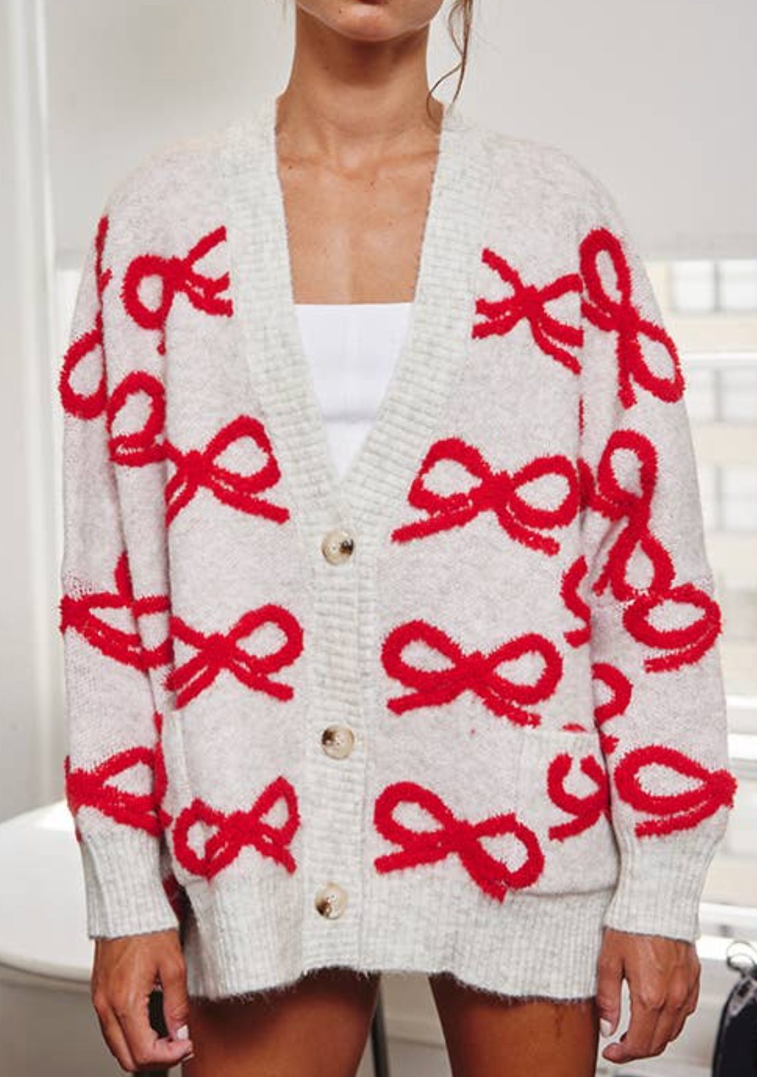 Morgan Bow Cardigan