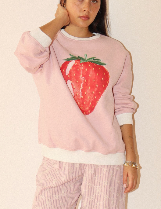 Annie Strawberry Crewneck Sweatshirt