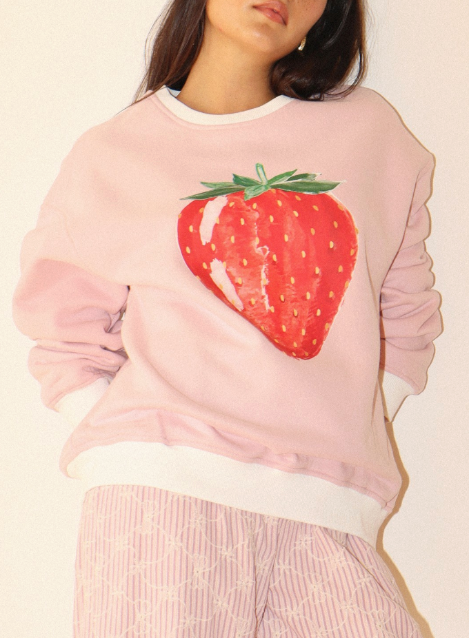 Annie Strawberry Crewneck Sweatshirt