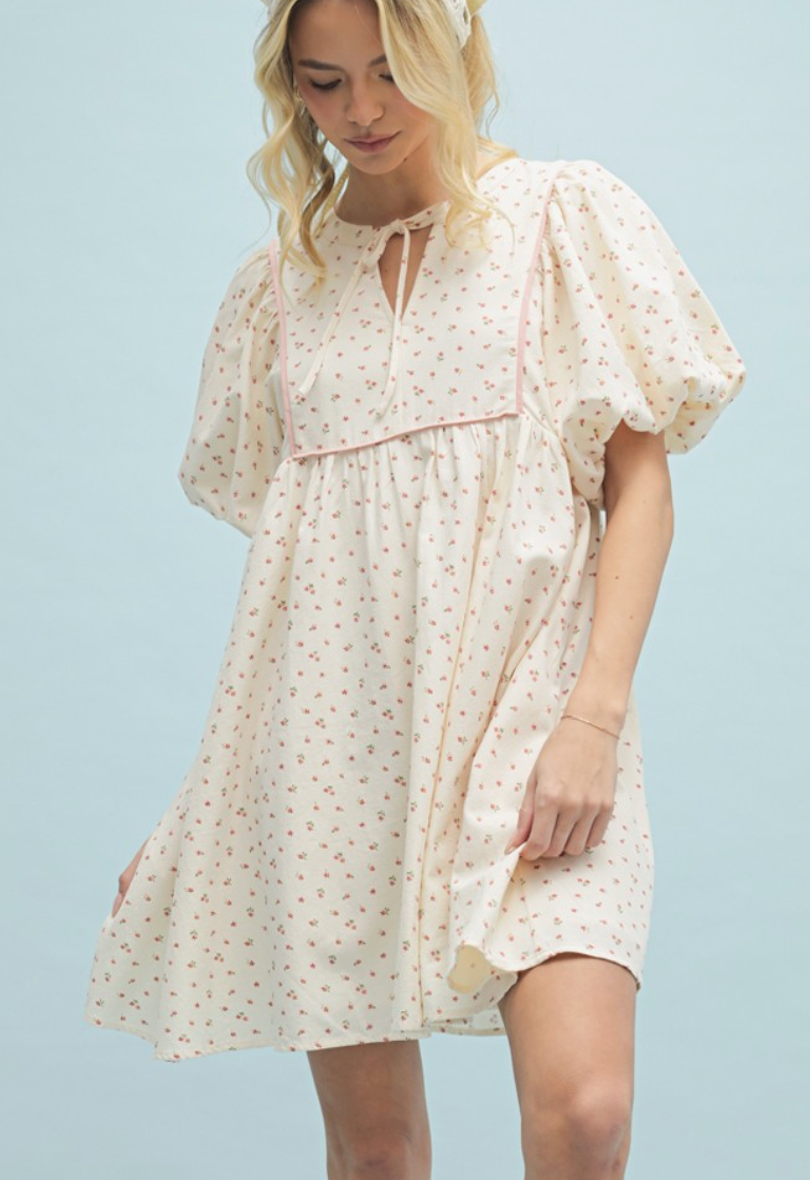 floral flare sleeve dress Veda Long Sleeve Floral Tiered Ruffle Maxi Dress Blue