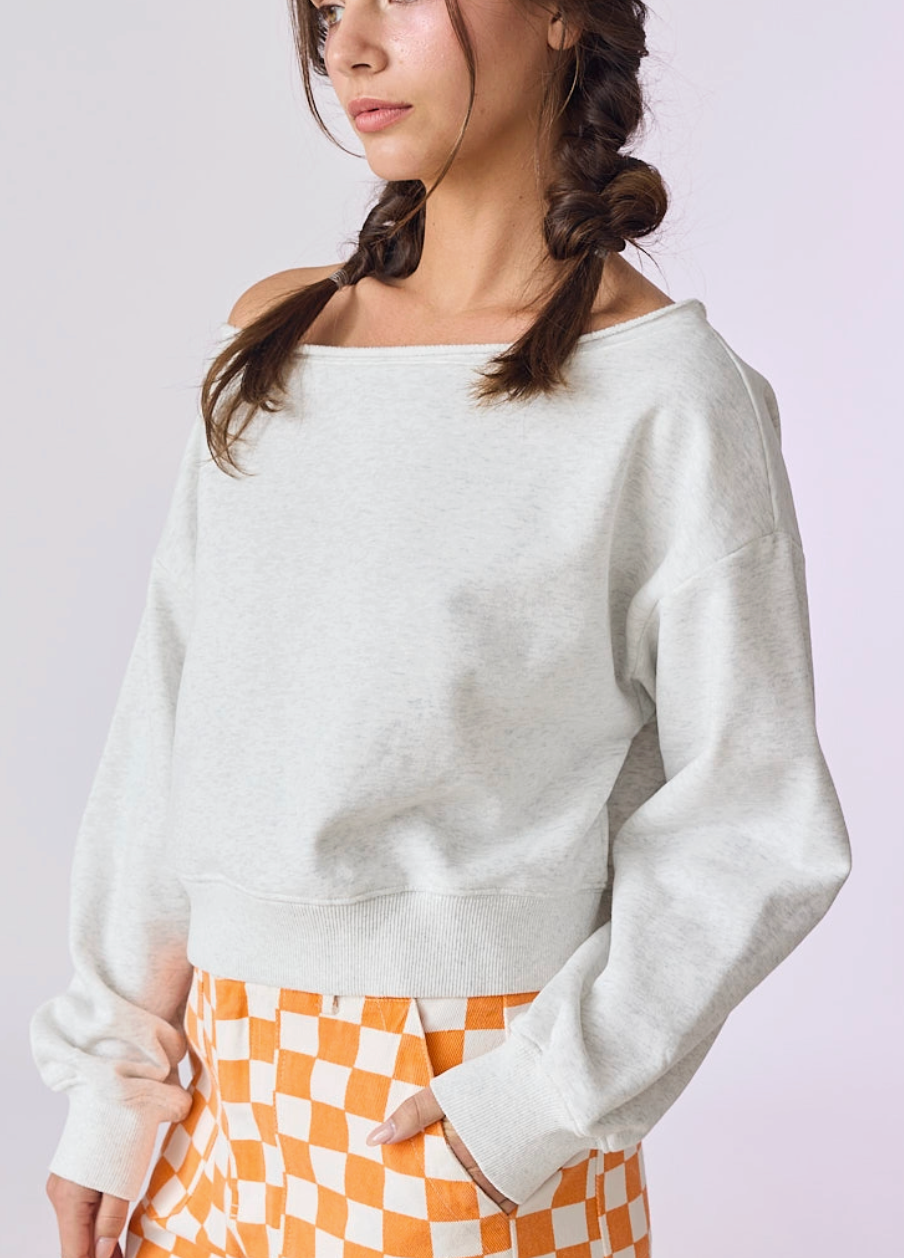Talia Off Shoulder Sweatshirt