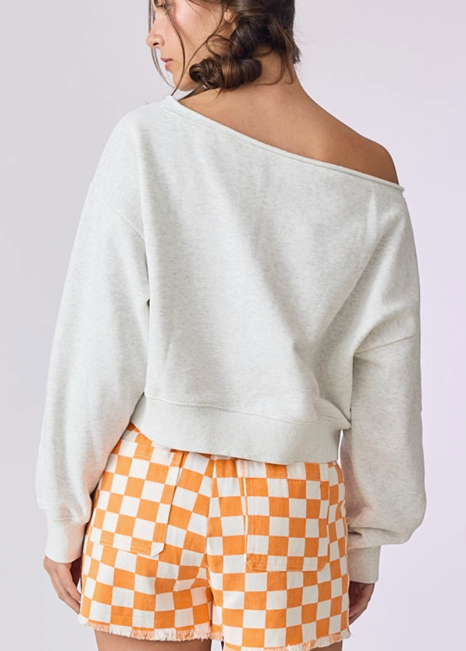 Talia Off Shoulder Sweatshirt