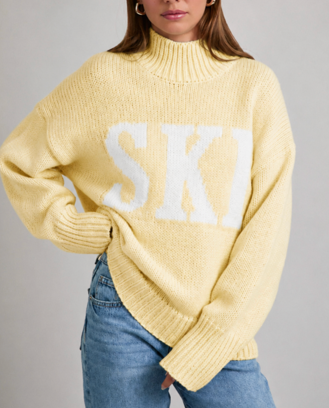 Ski Mockneck Knit Sweater – Sixteen