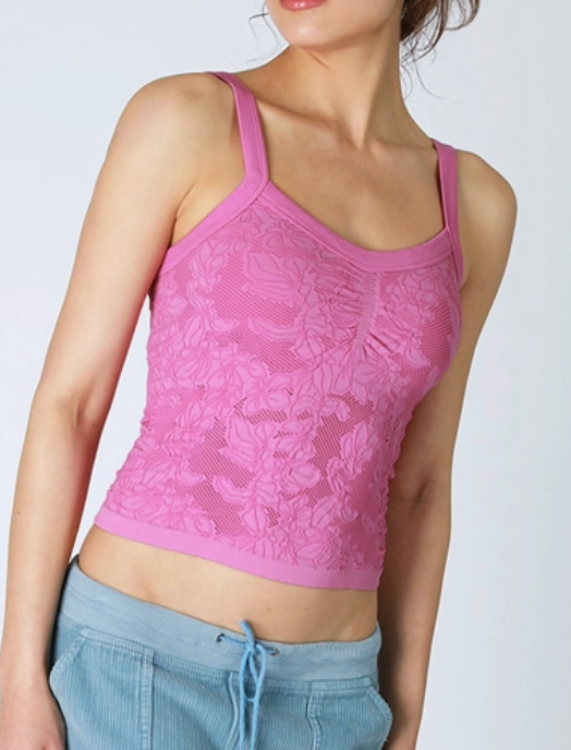 Lydia Floral Lace Tank in Crocus – Sixteen