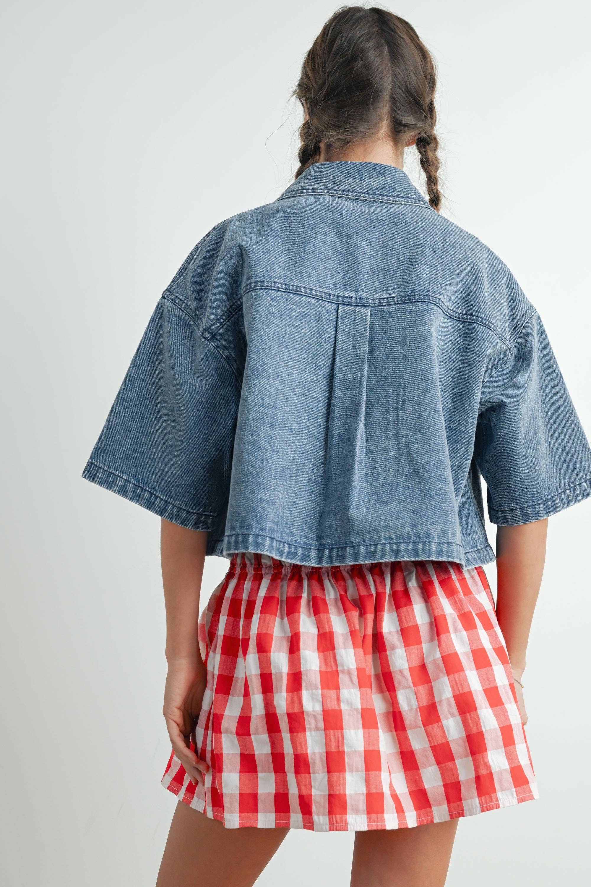 Joelle Denim Cropped Jacket