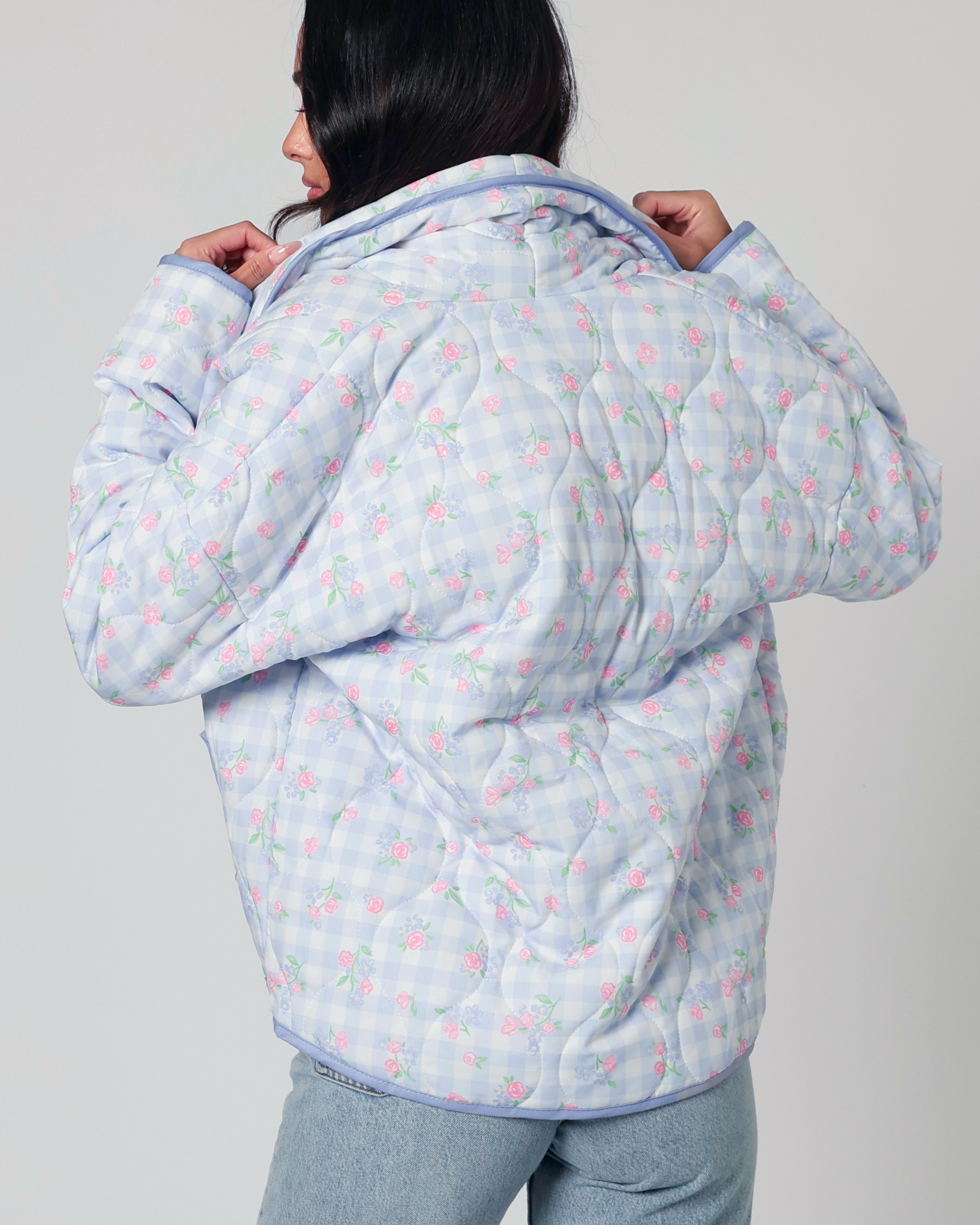 Cotton Candy Oversized Quilted Jacket