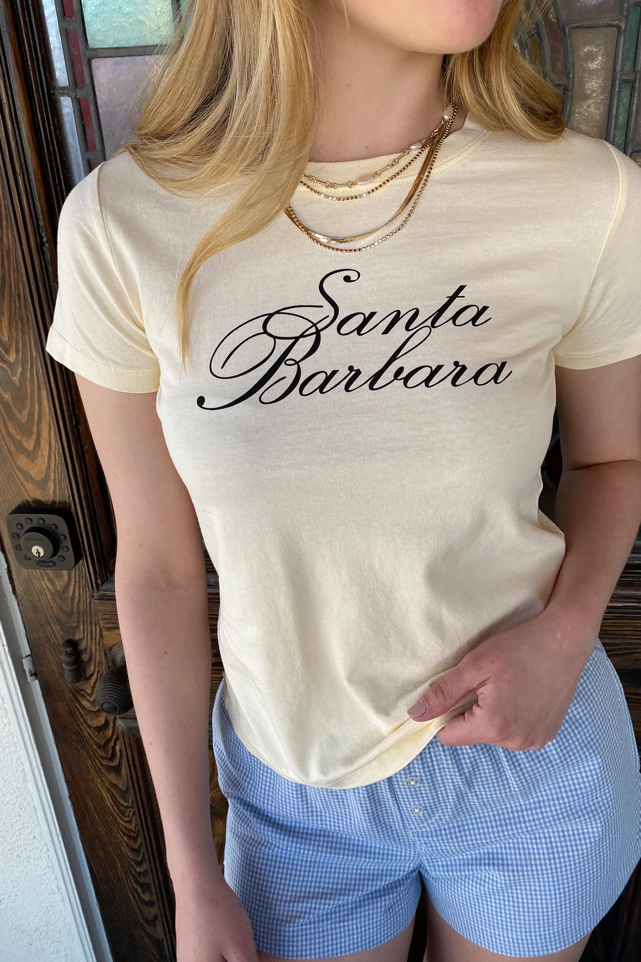 Santa Barbara Long Line Baby Tee
