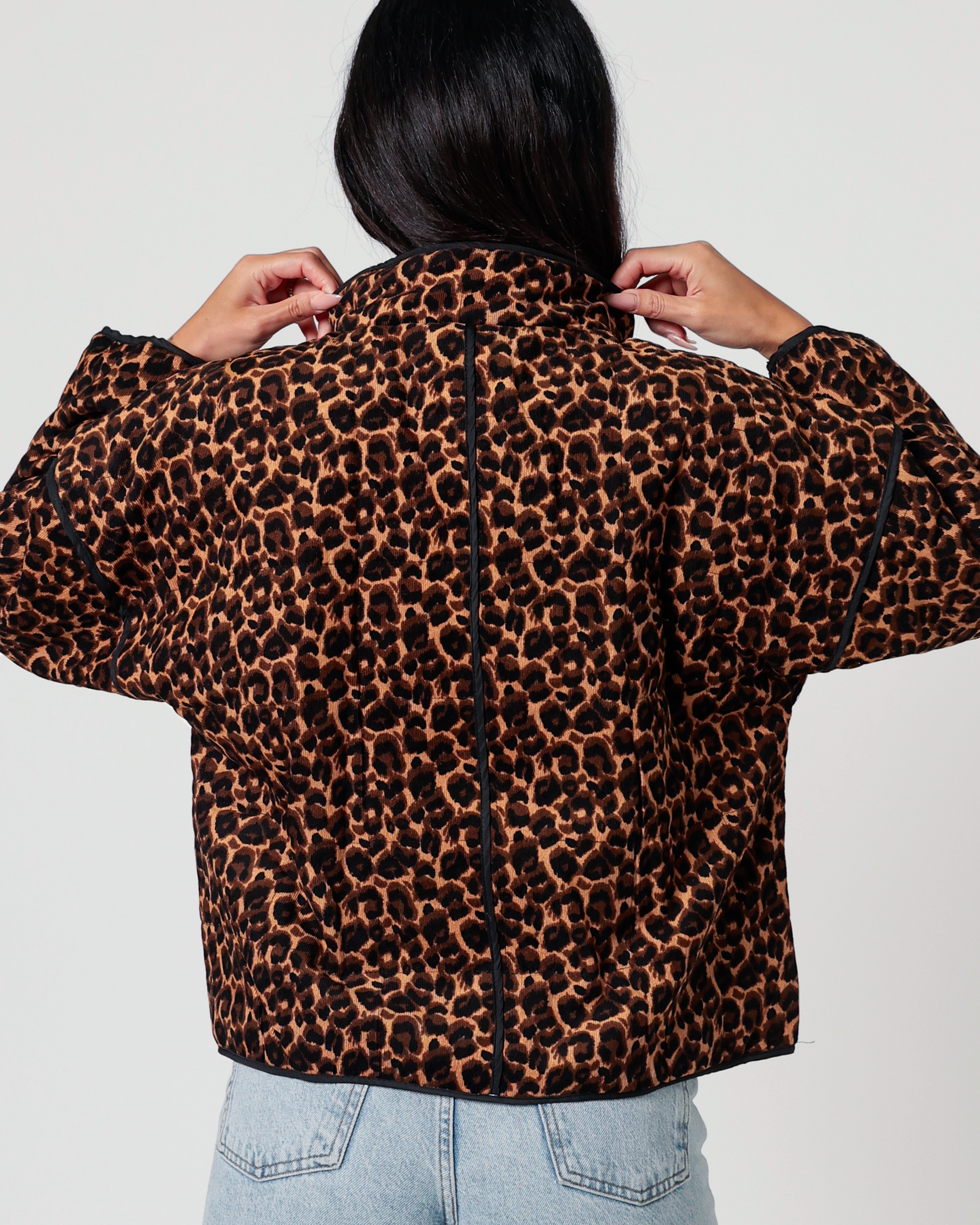 Maeve Leopard Print Jacket