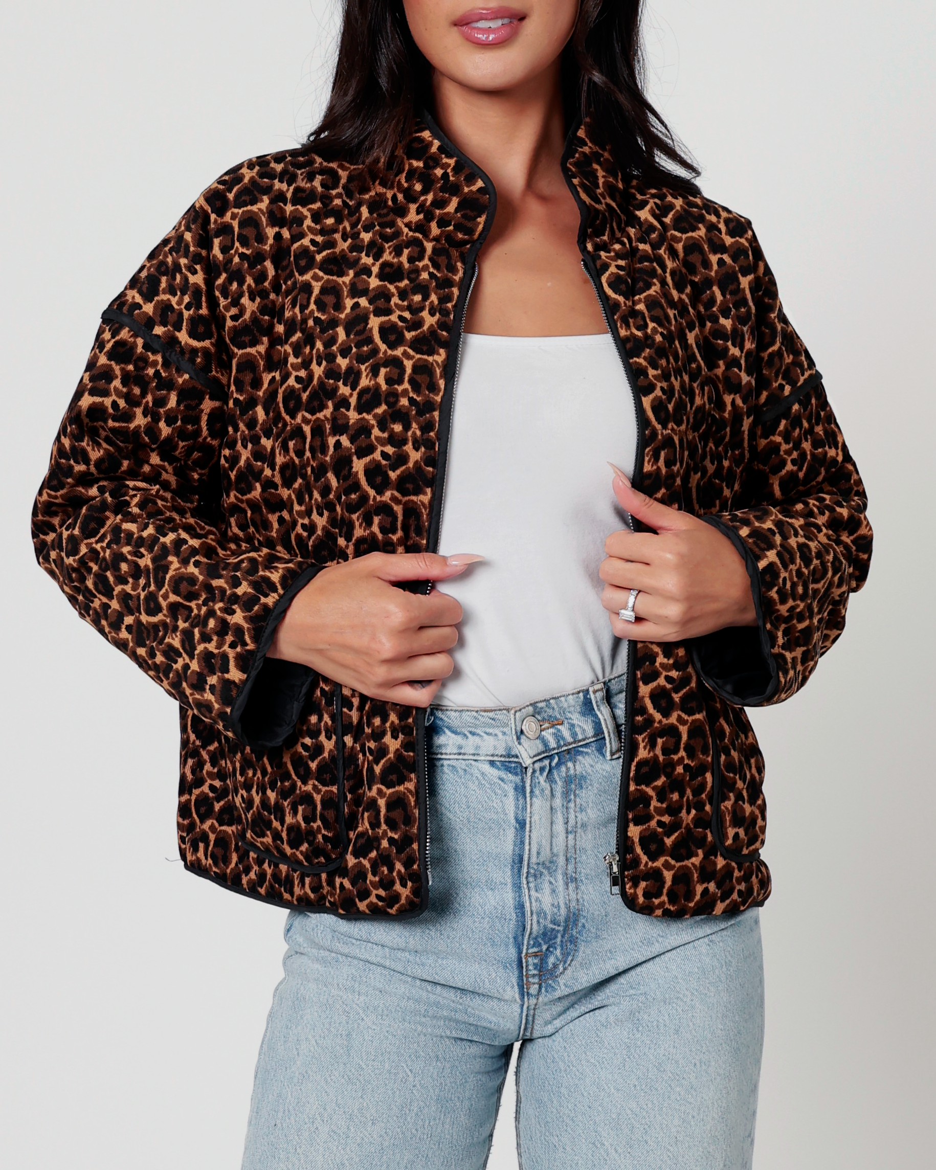 Maeve Leopard Print Jacket