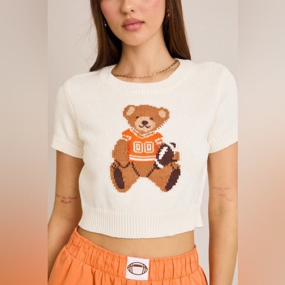 Football Star Teddy Bear Sweater Tee