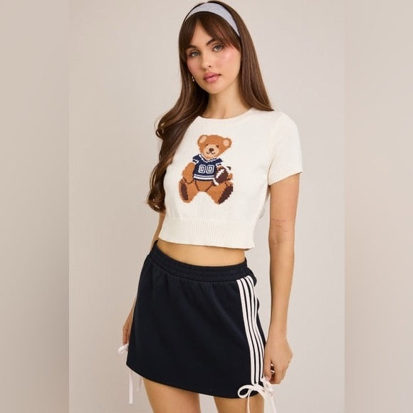 Football Star Teddy Bear Sweater Tee