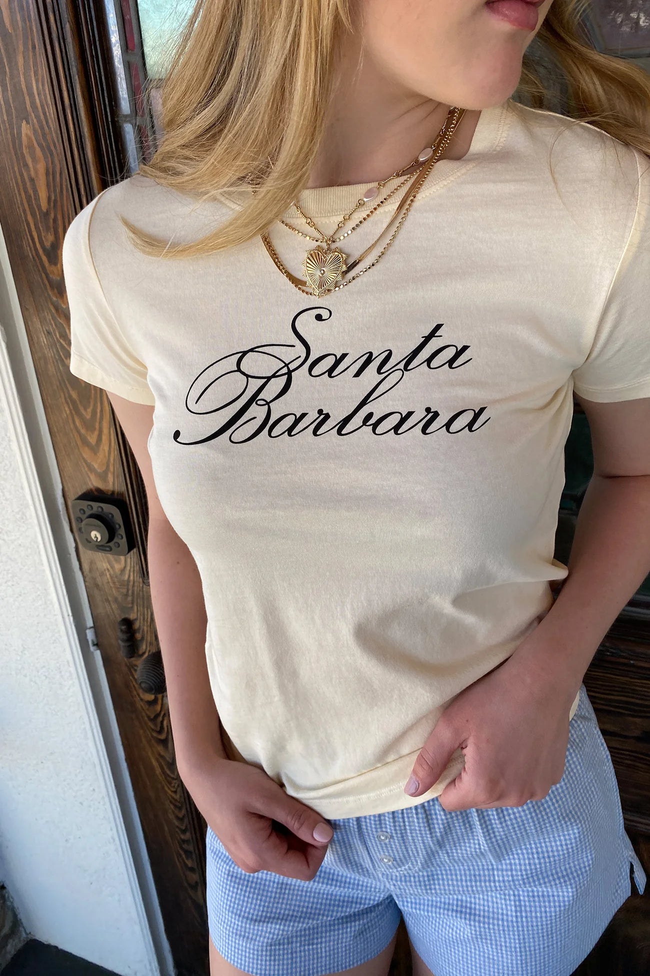 Santa Barbara Long Line Baby Tee