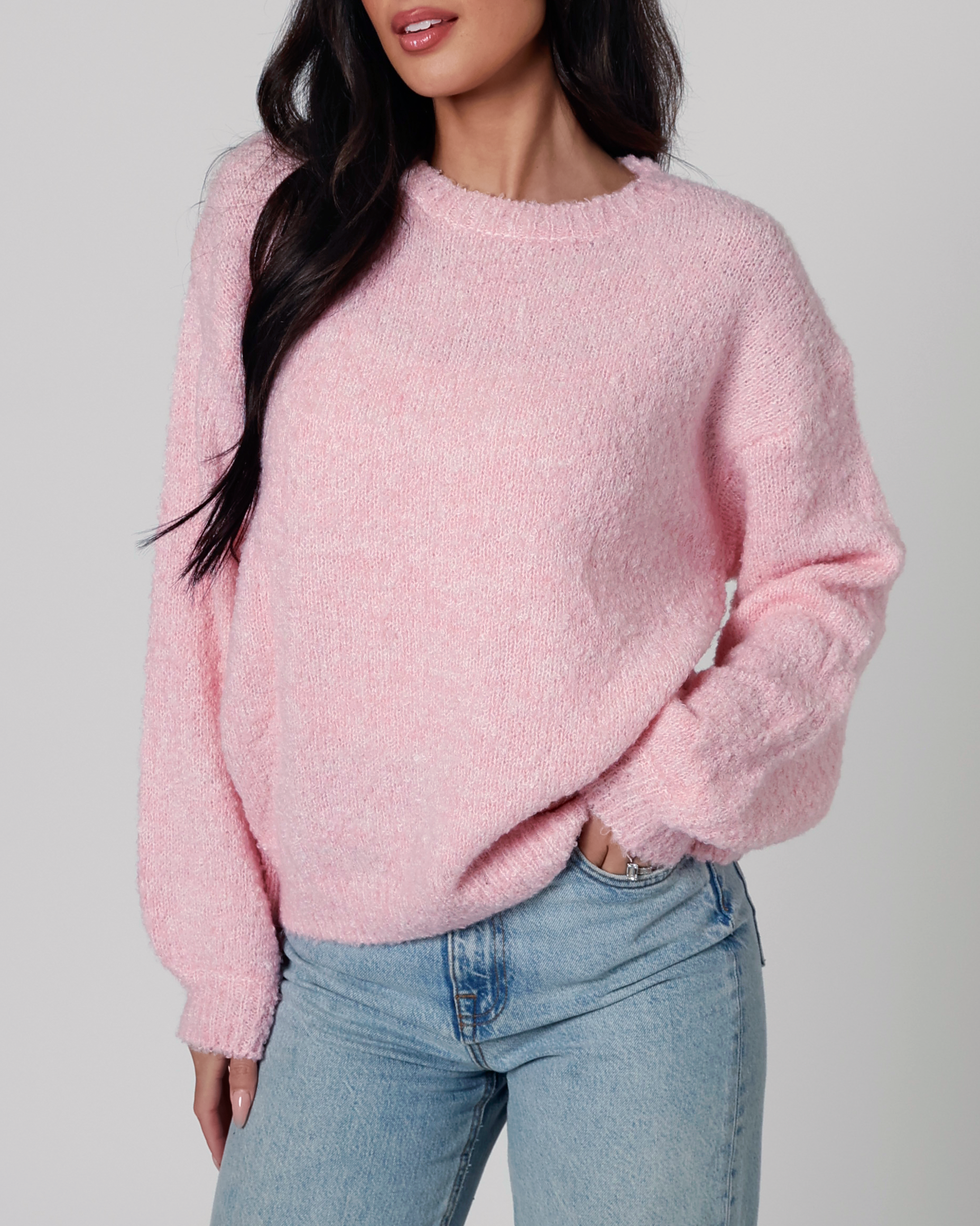 Stacey Fuzzy Knit Sweater