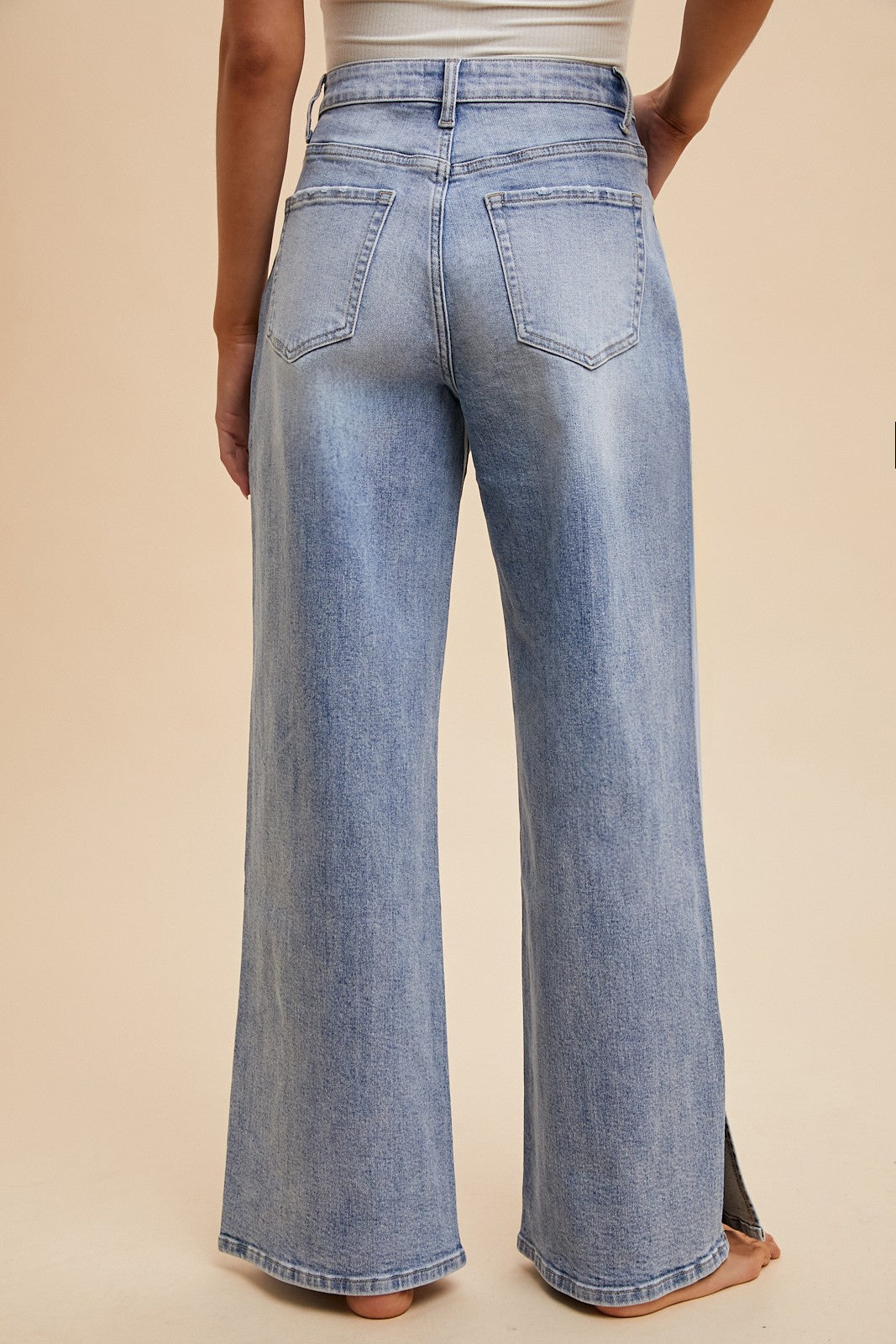 Marie Wide Leg Tie Jeans