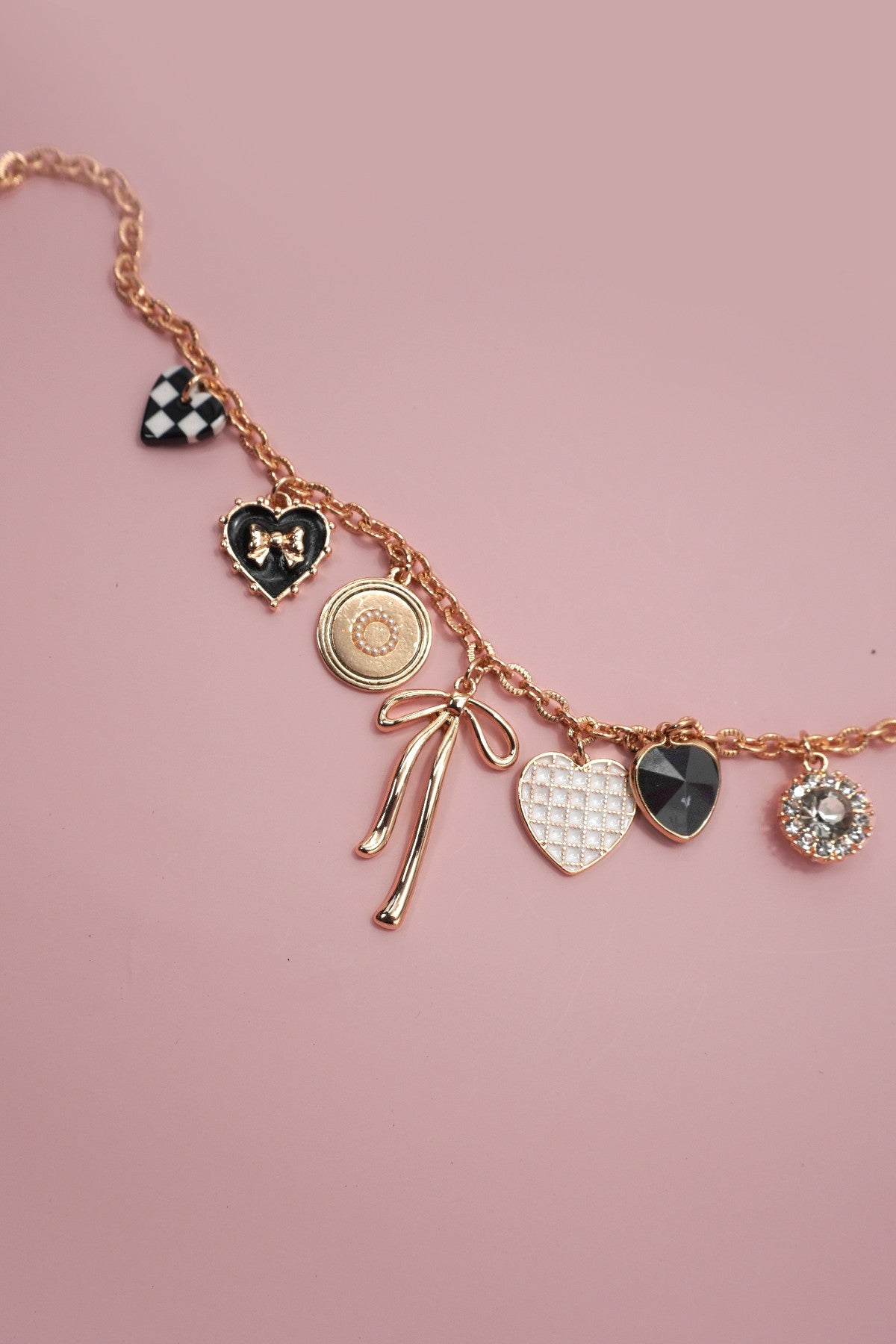 Checkered Charm Necklace