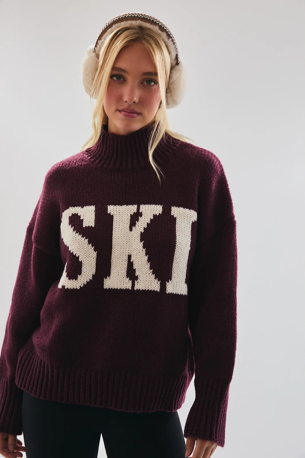 Ski Mockneck Knit Sweater