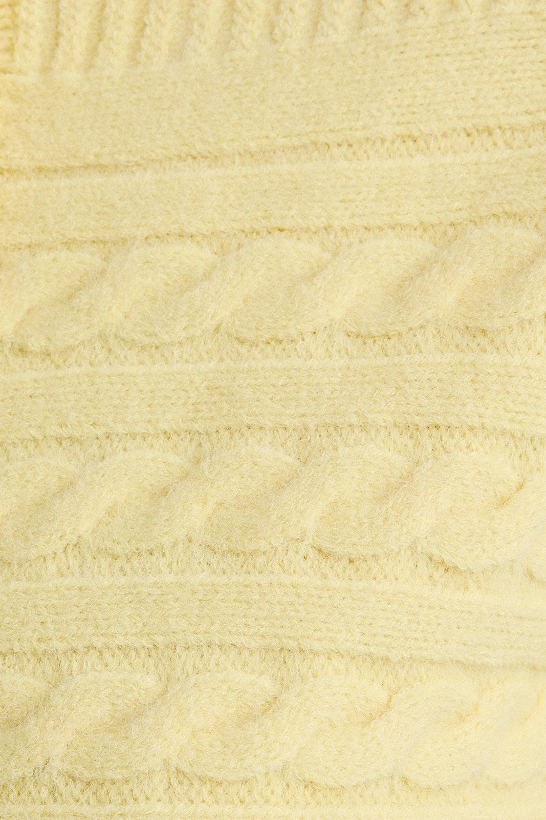 Shelby Off Shoulder Button Sweater Top in Light Yellow