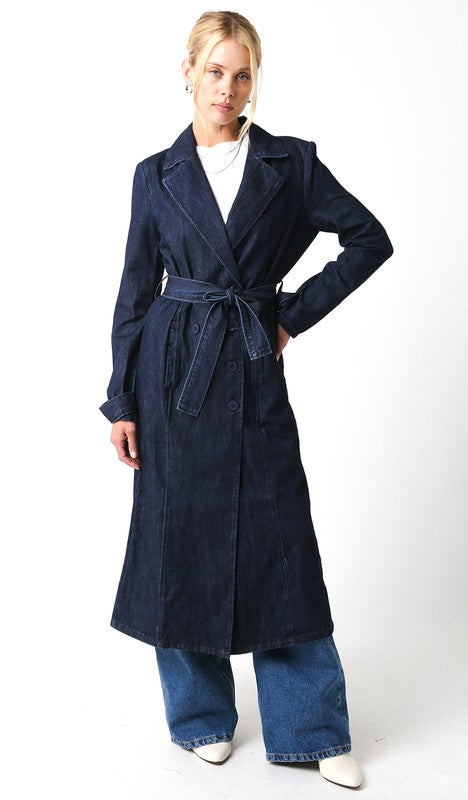 Belinda Denim Trench Coat