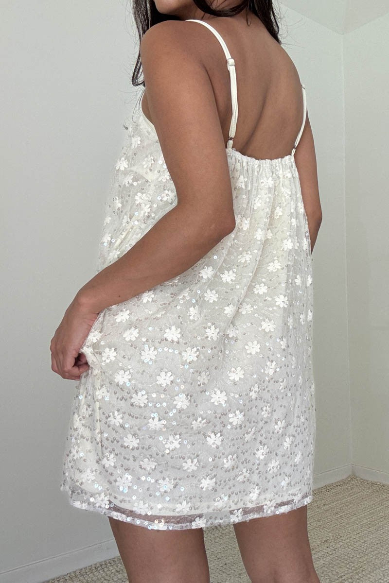 Lexie Sequined Embroidered Dress