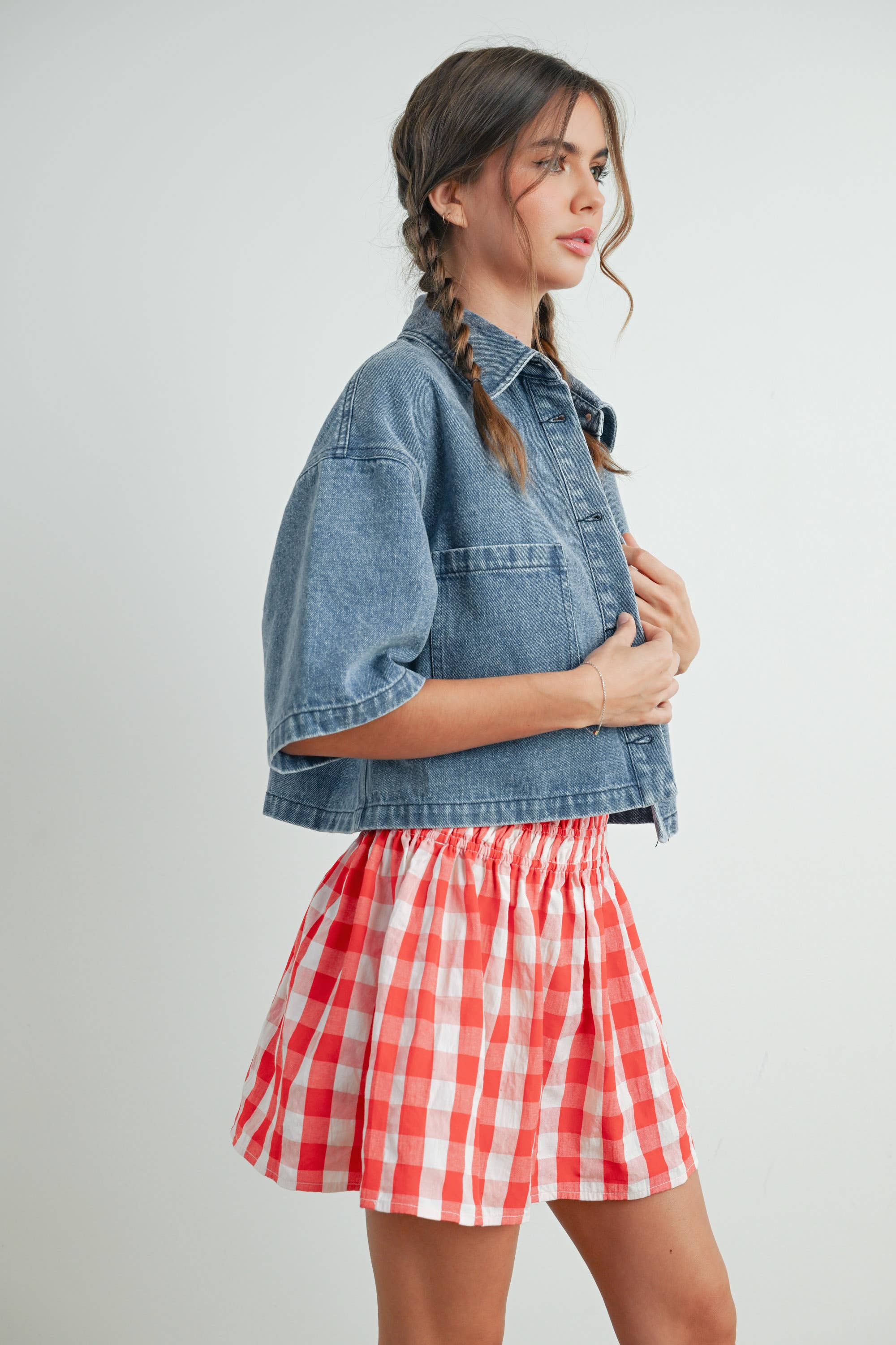 Joelle Denim Cropped Jacket
