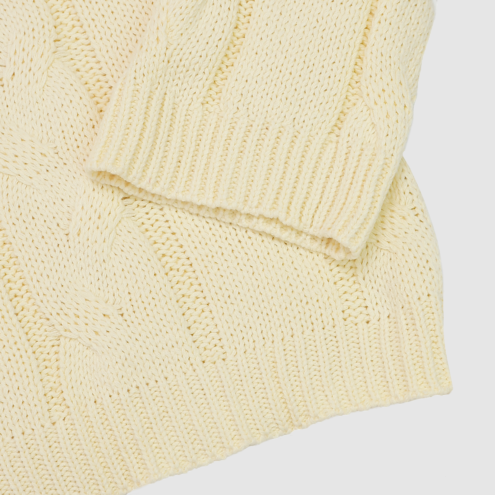 Adelaide Cable Knit Sweater in Yellow