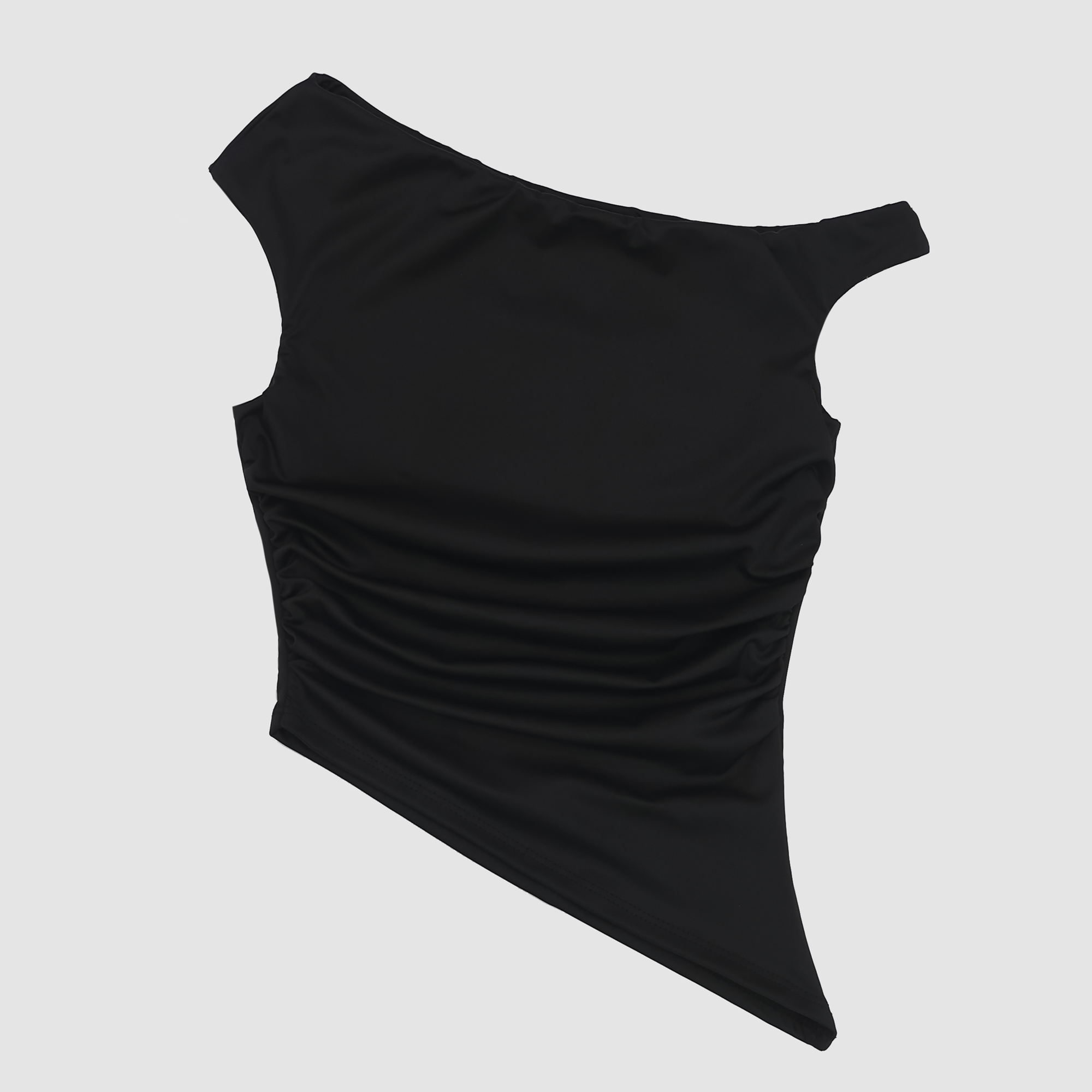 Alana Asymmetrical Off Shoulder Top in Black