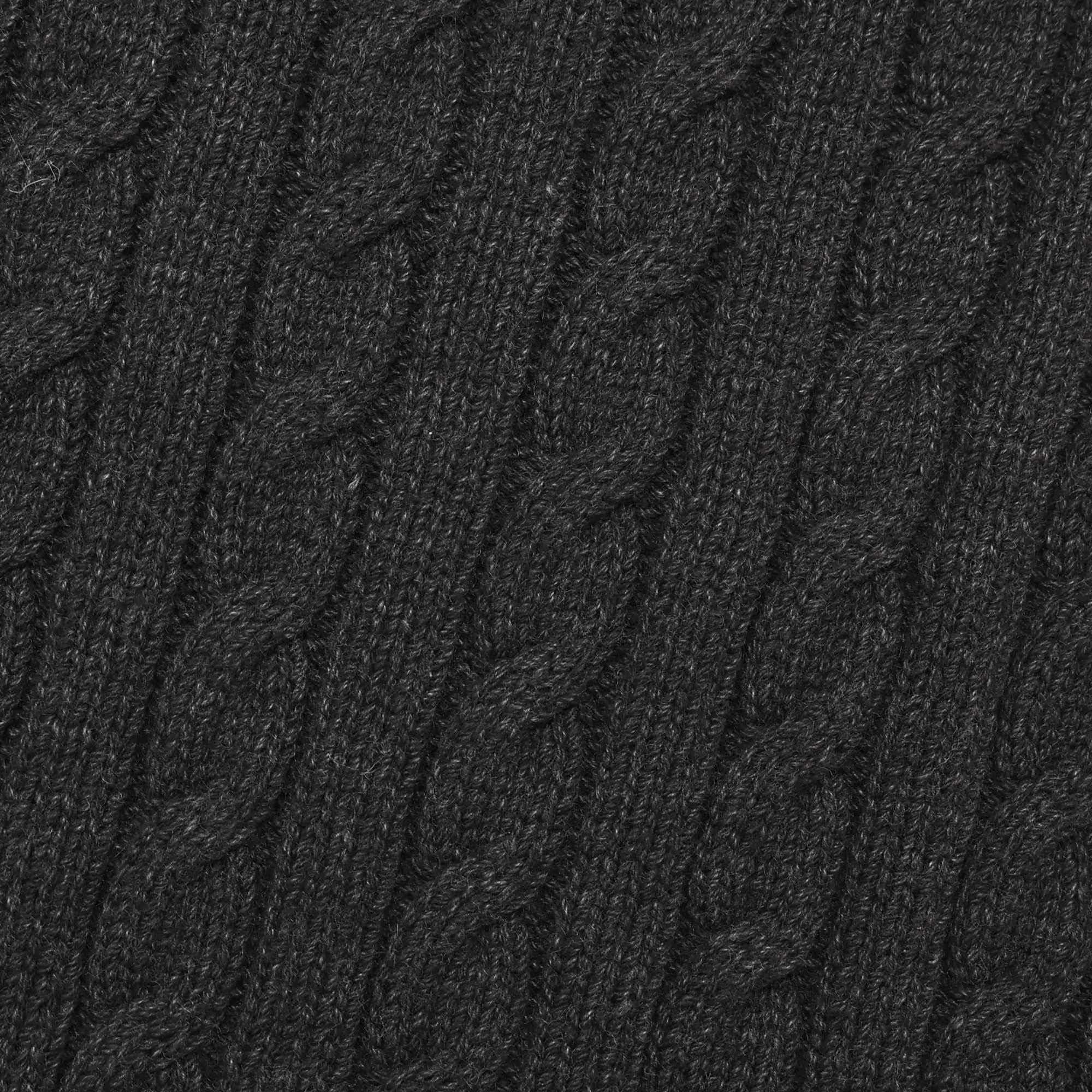 Amber Cable Knit Tank in Charcoal