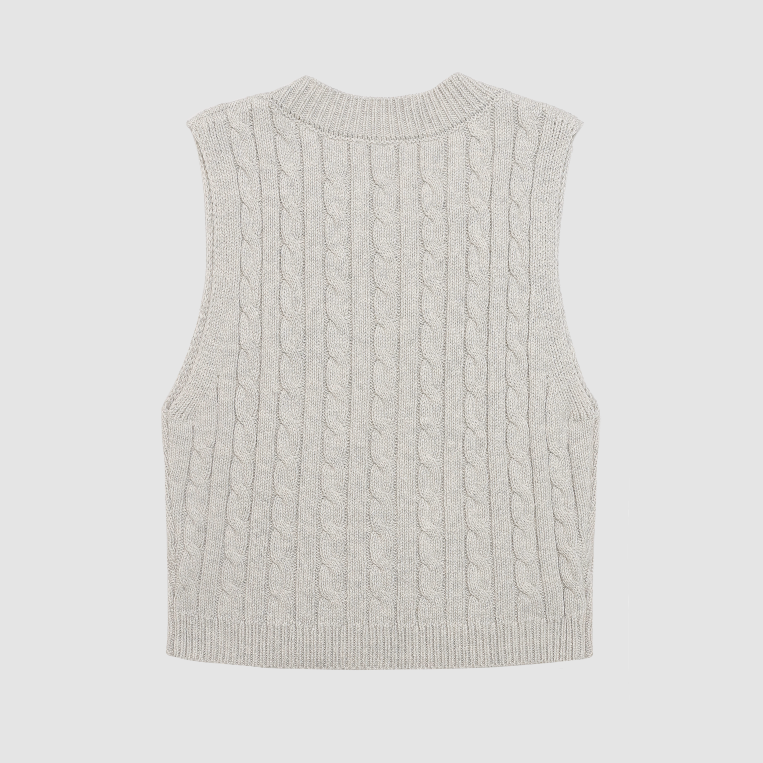 Amber Cable Knit Tank in Oatmeal