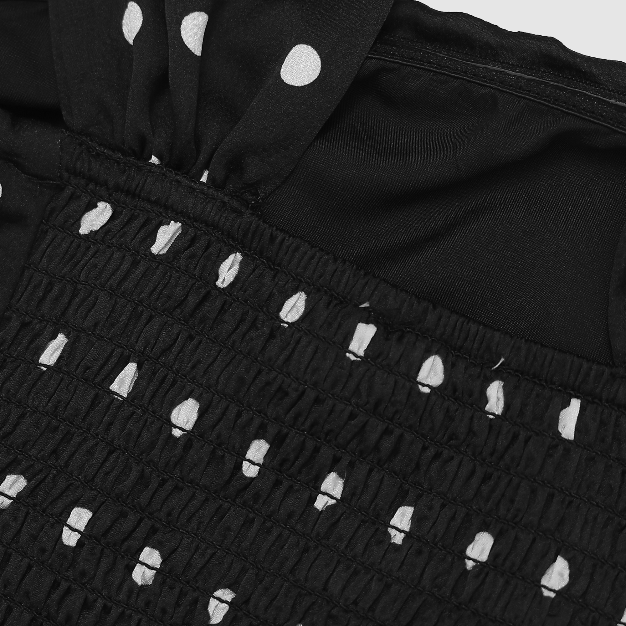 Angelina Polka Dot Scarf Top