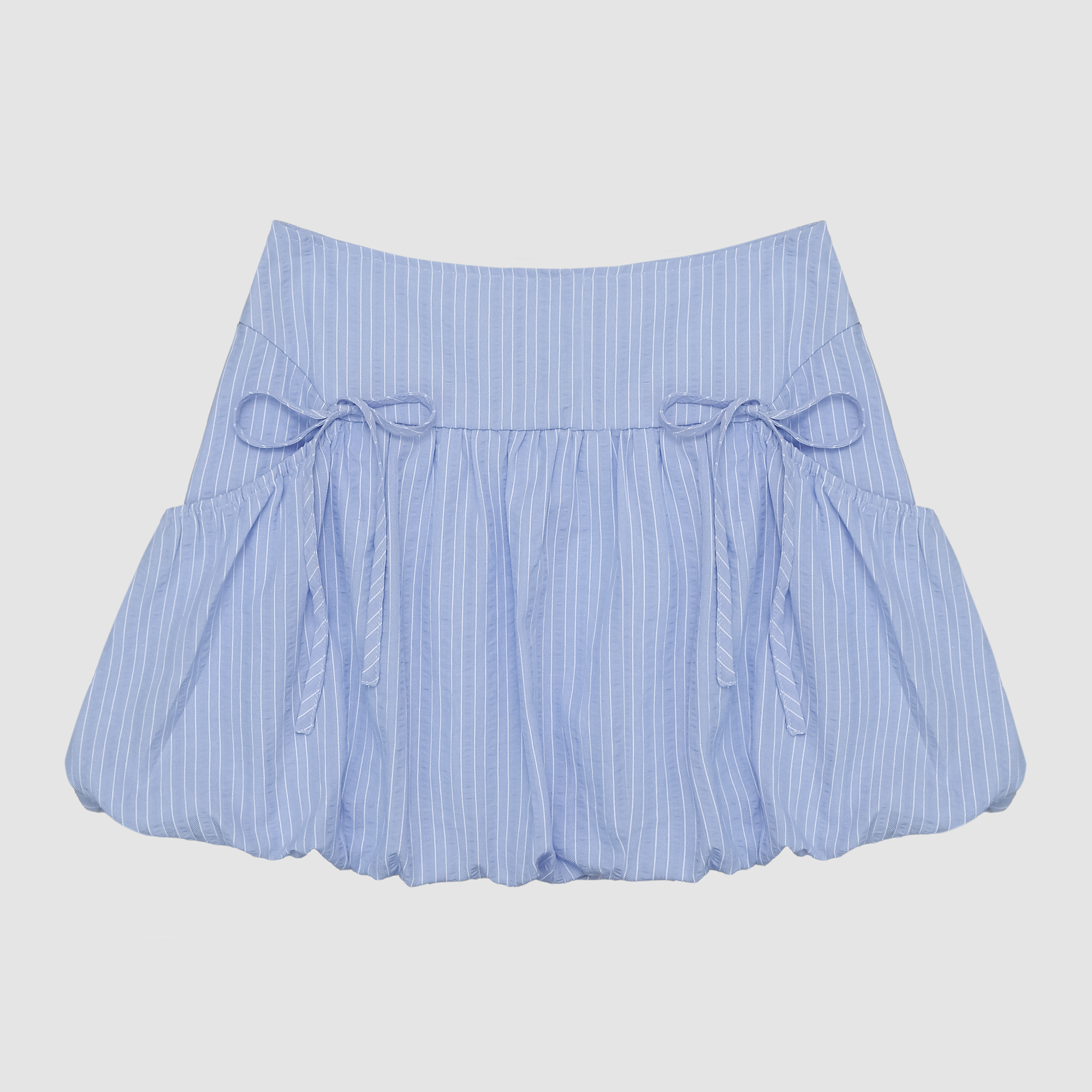 Aviva Bow Bubble Skirt in Blue