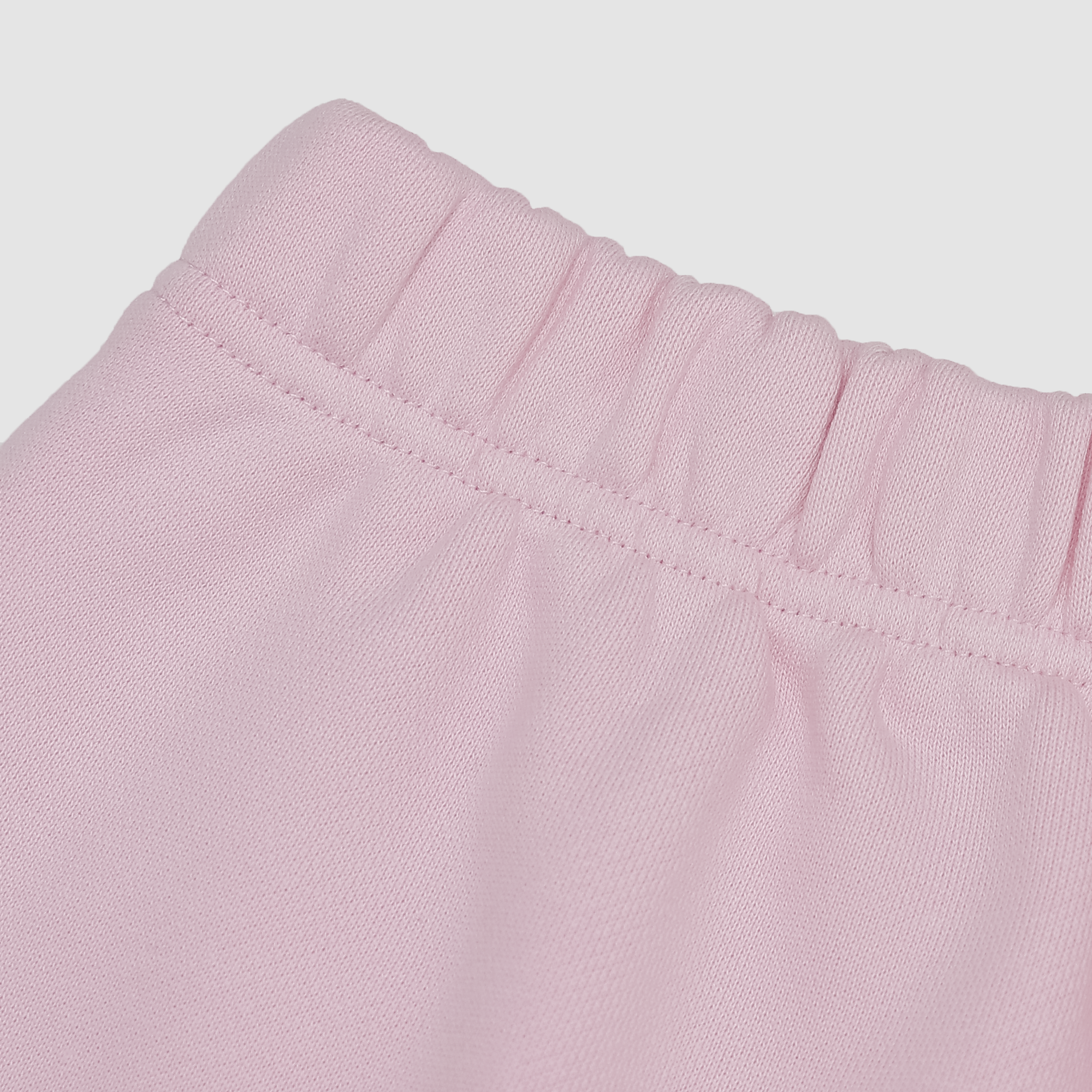 Sunkissed Coconut Embroidered Sweatshorts in Bubblegum