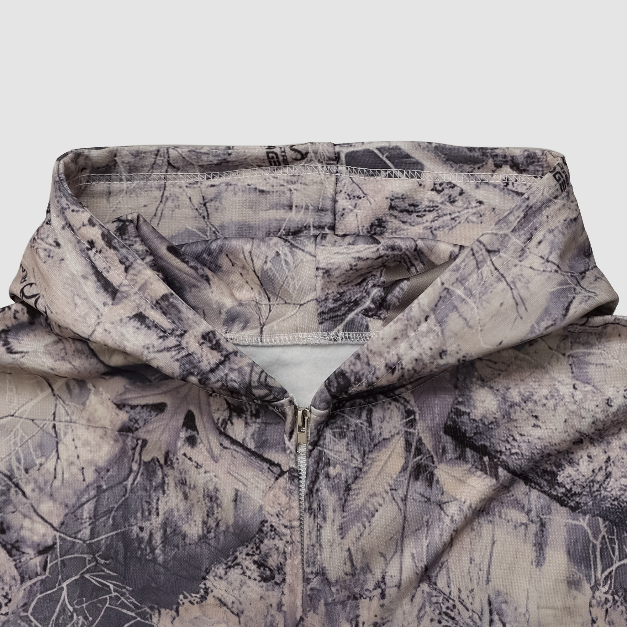 Callista Camo Oversized Zip Up Hoodie