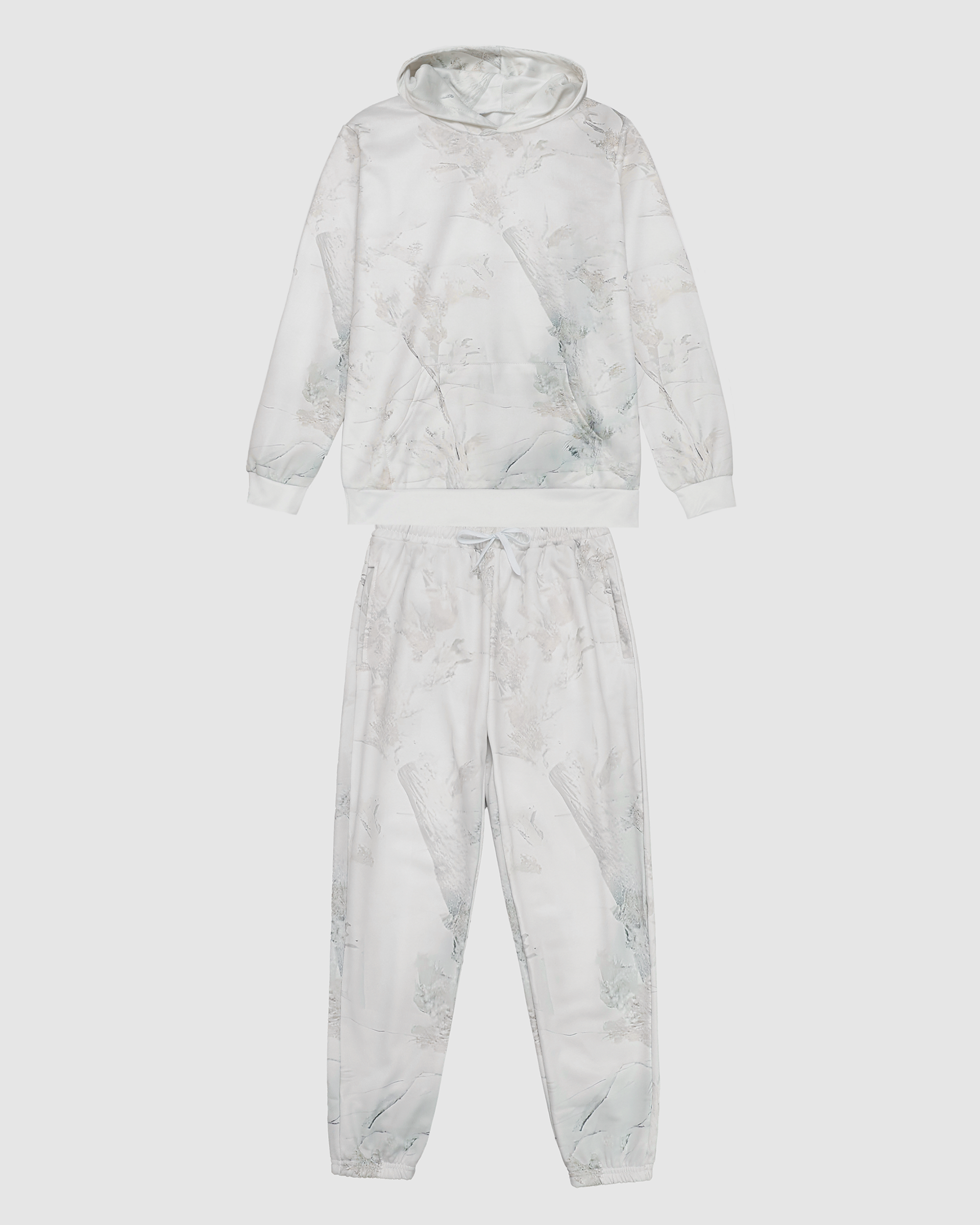 Callista Camo Oversized Hoodie in White Oak