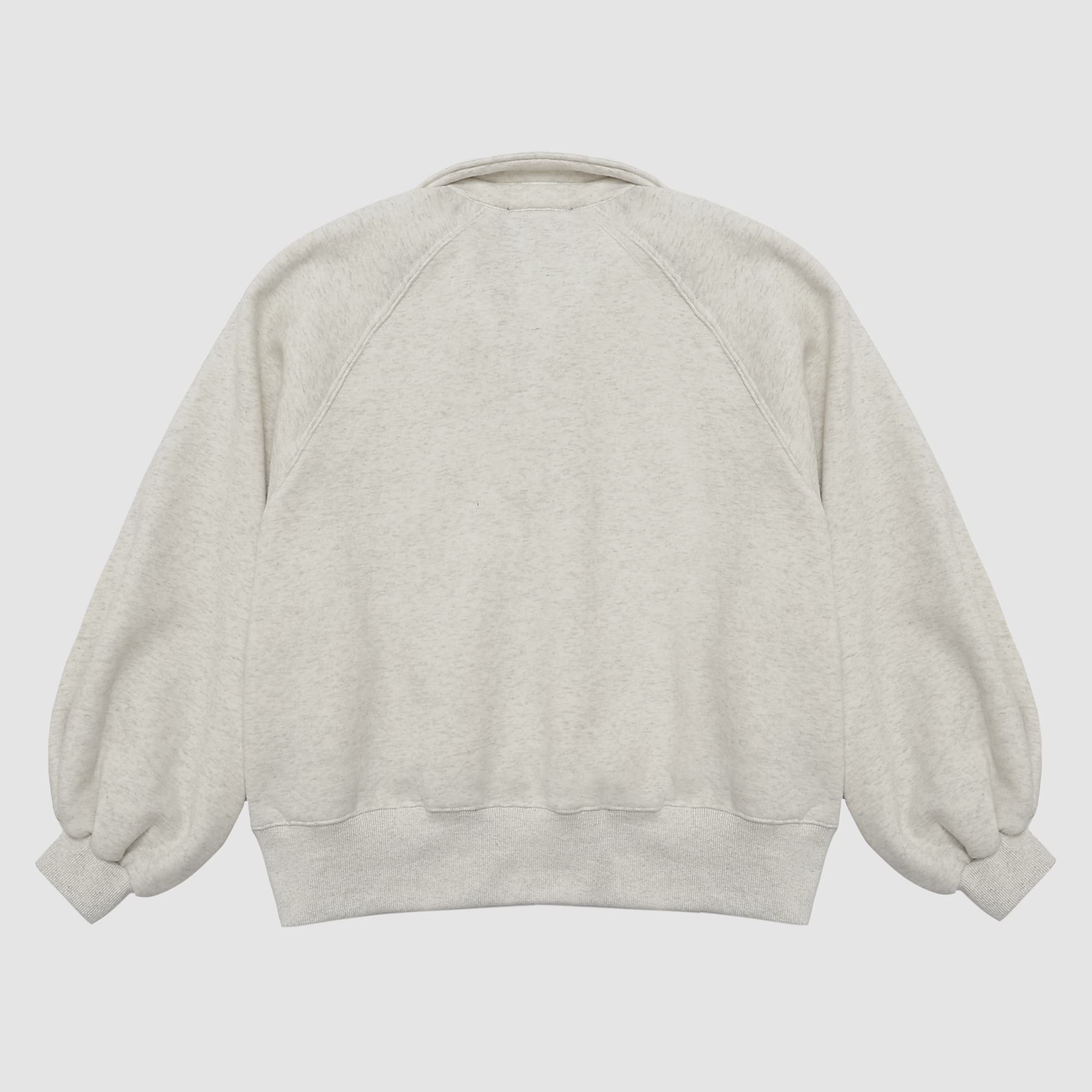 Celeste Button Up Pullover in White Melange