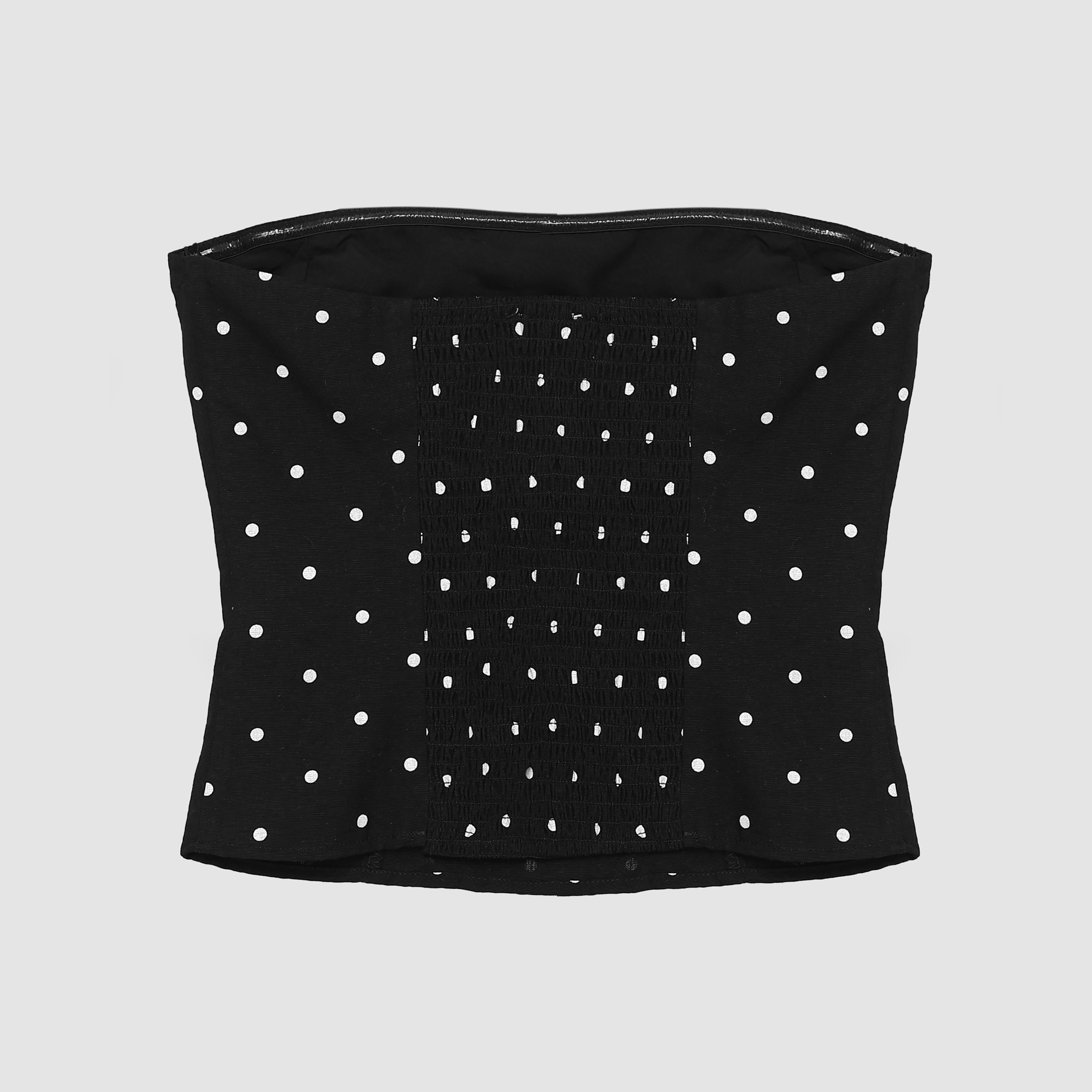 Danica Polka Dot Tube Top in Black