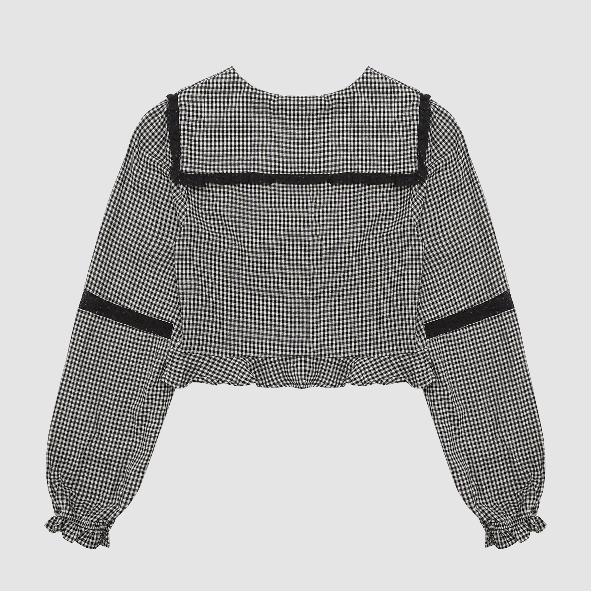 Darcy Gingham Long Sleeve Blouse