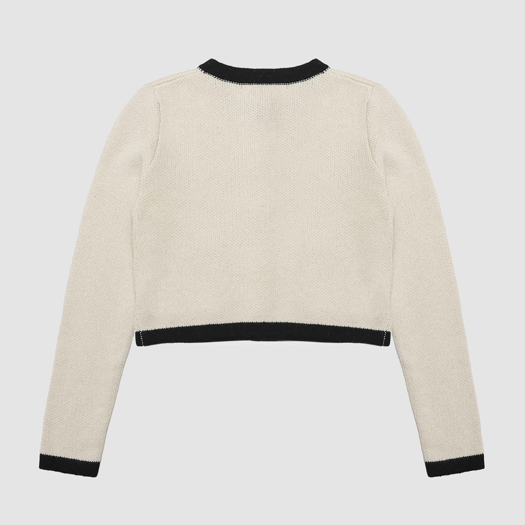 Elizabeth Chic Button Cardigan in Ivory