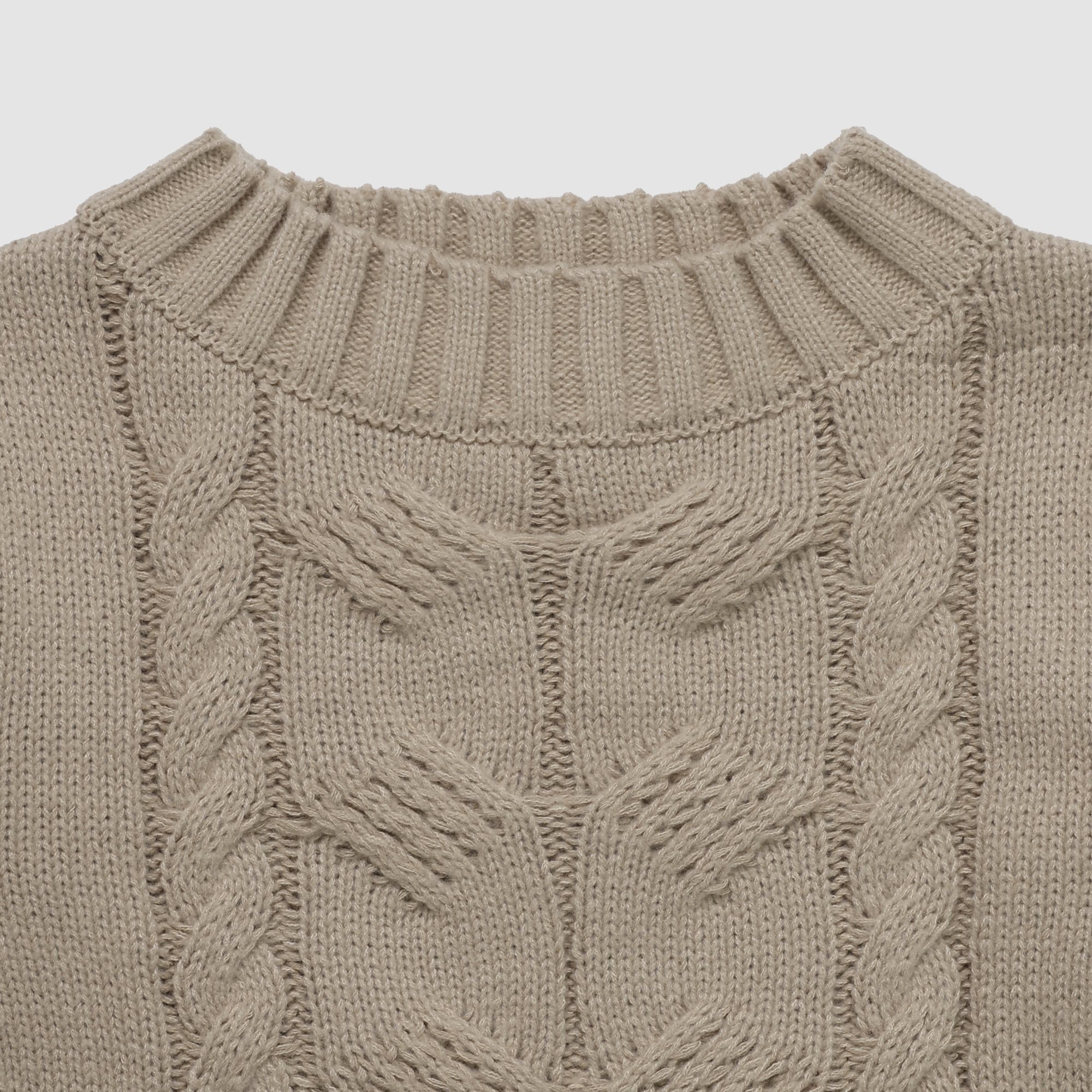 Elle Off Shoulder Sweater in Taupe
