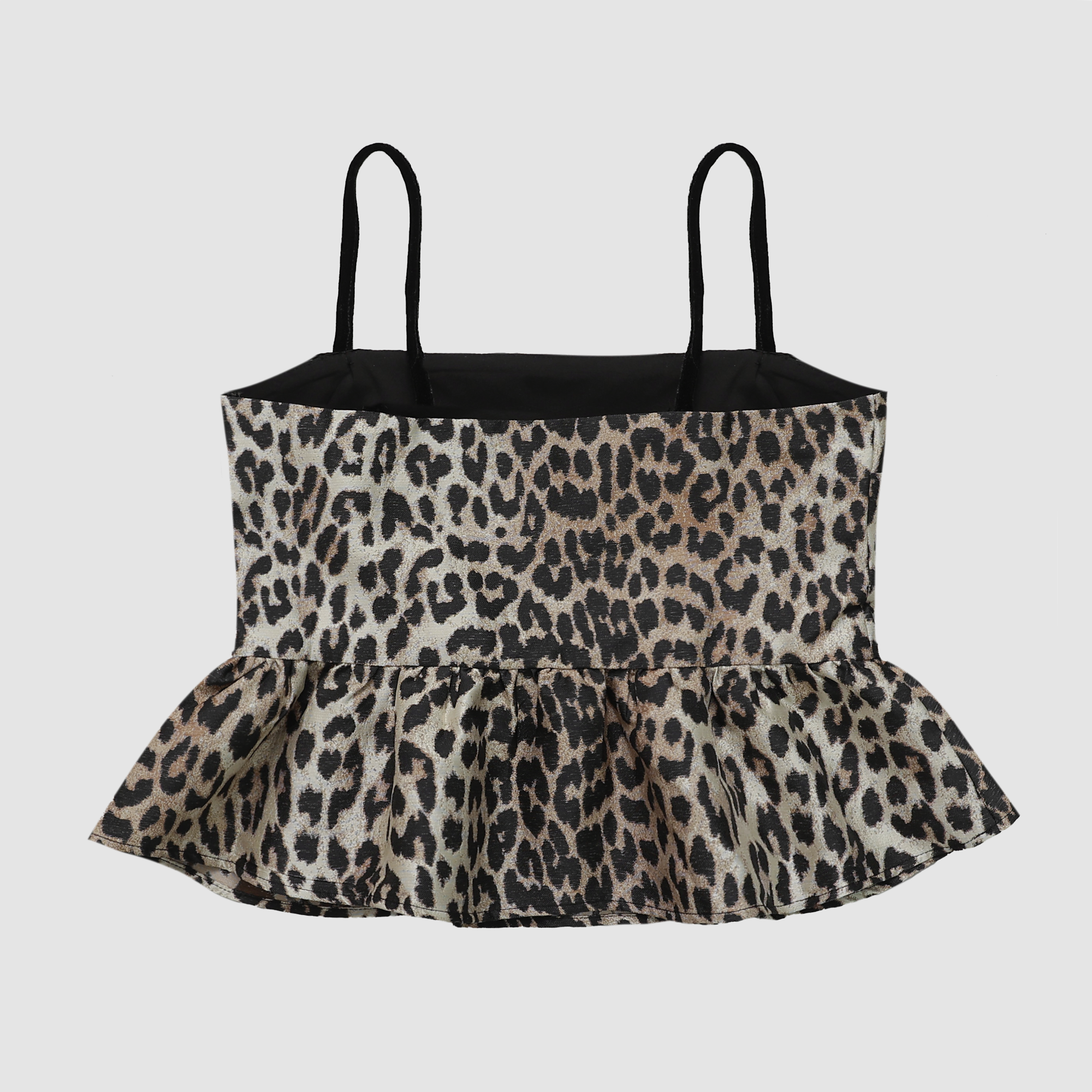 Elowen Leopard Babydoll Bow Top