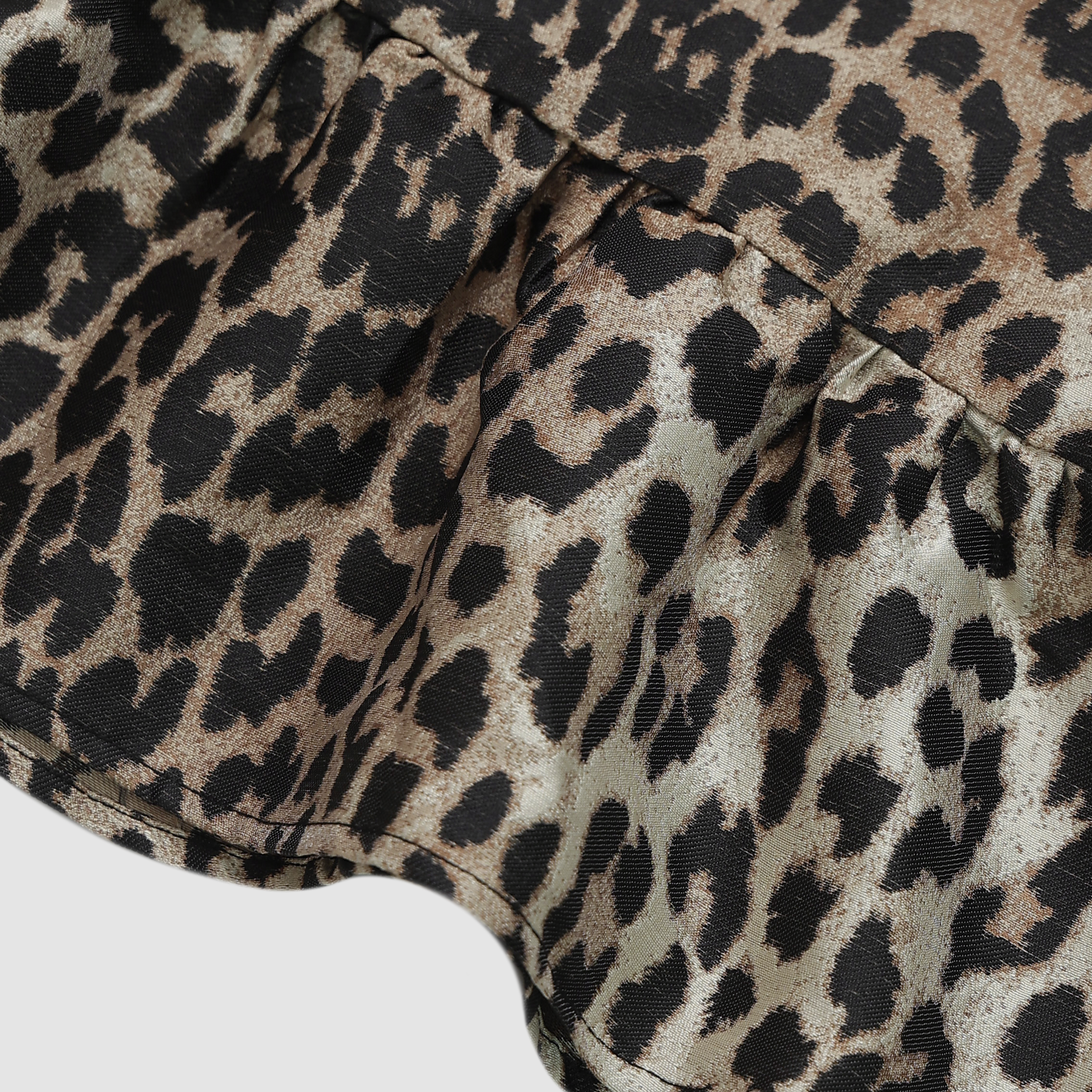 Elowen Leopard Babydoll Bow Top