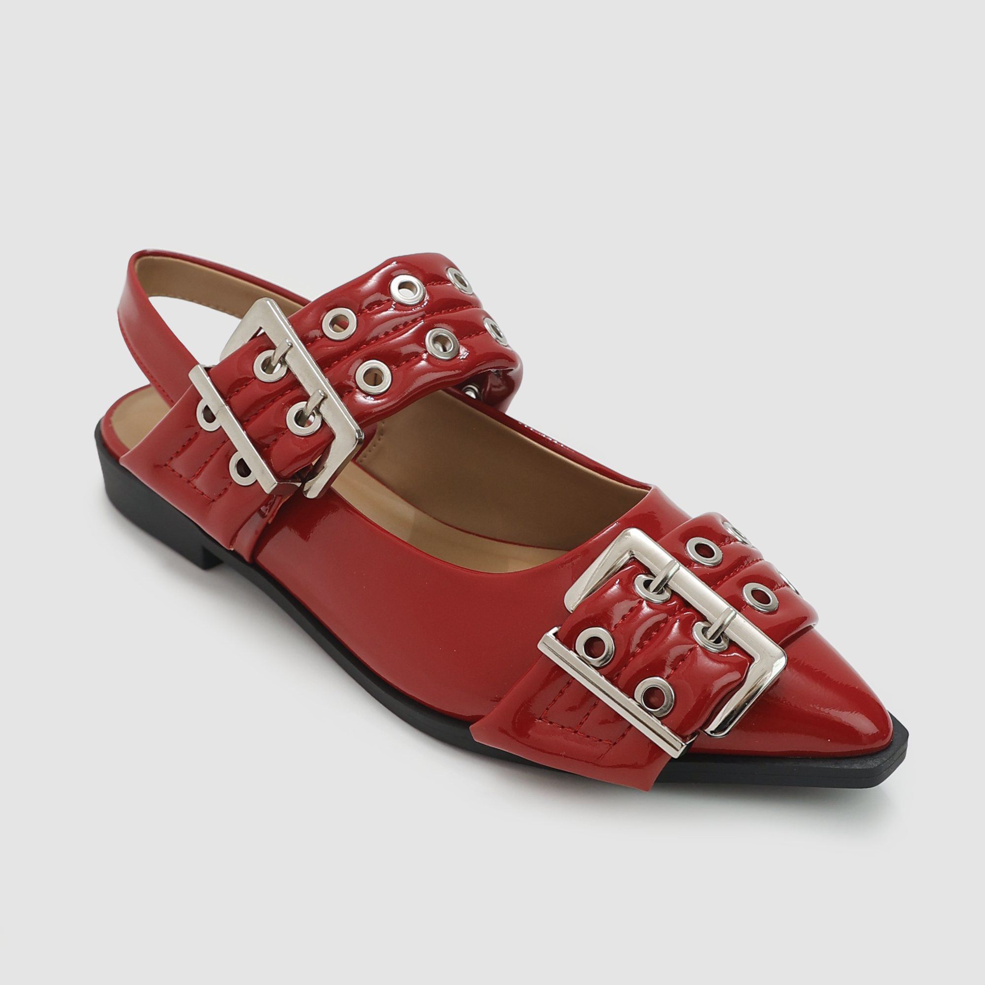 Katie Slingback Belt Flats