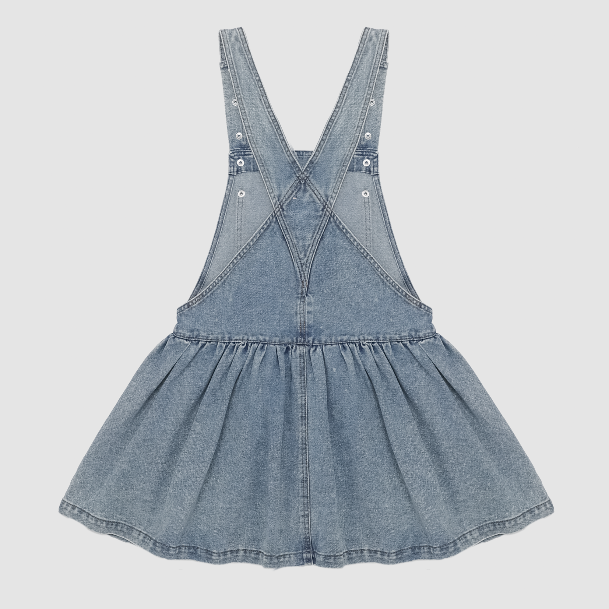 Indie Overall Denim Dress