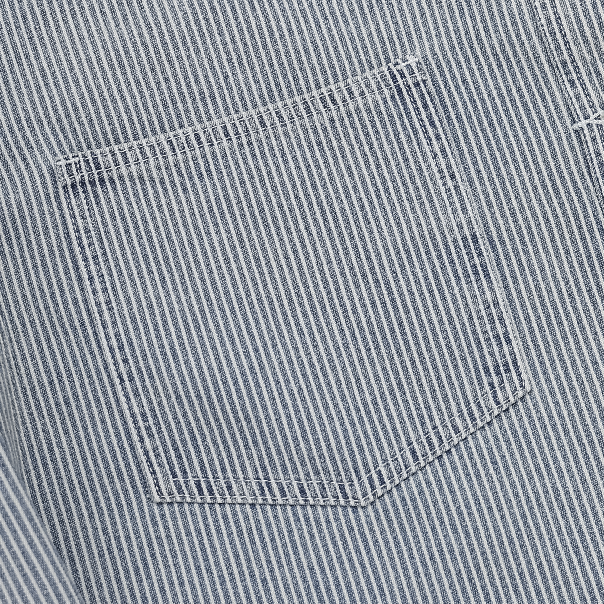 Jacqueline Pinstripe Denim Shacket