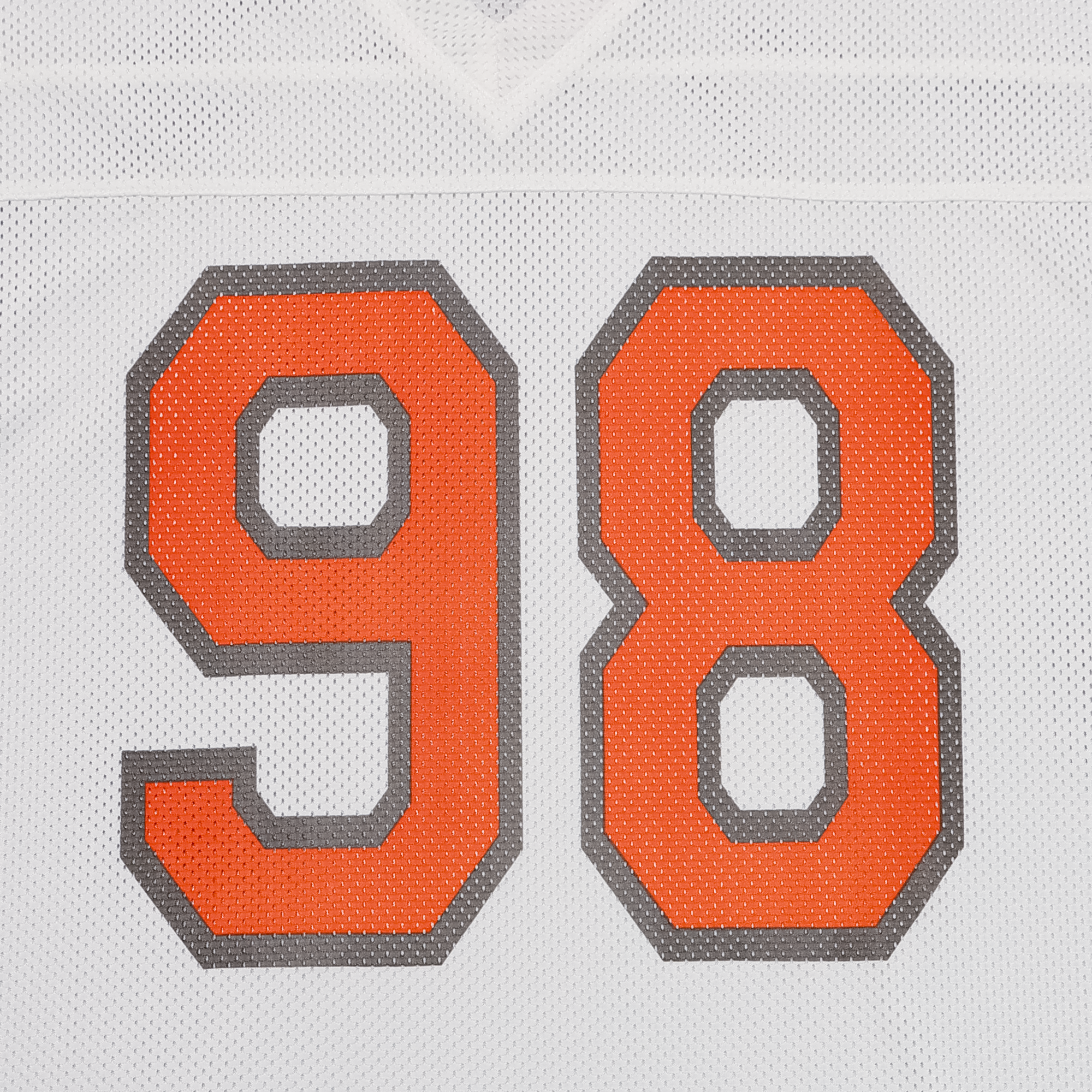 Jordan 98 Oversized Jersey in White & Orange