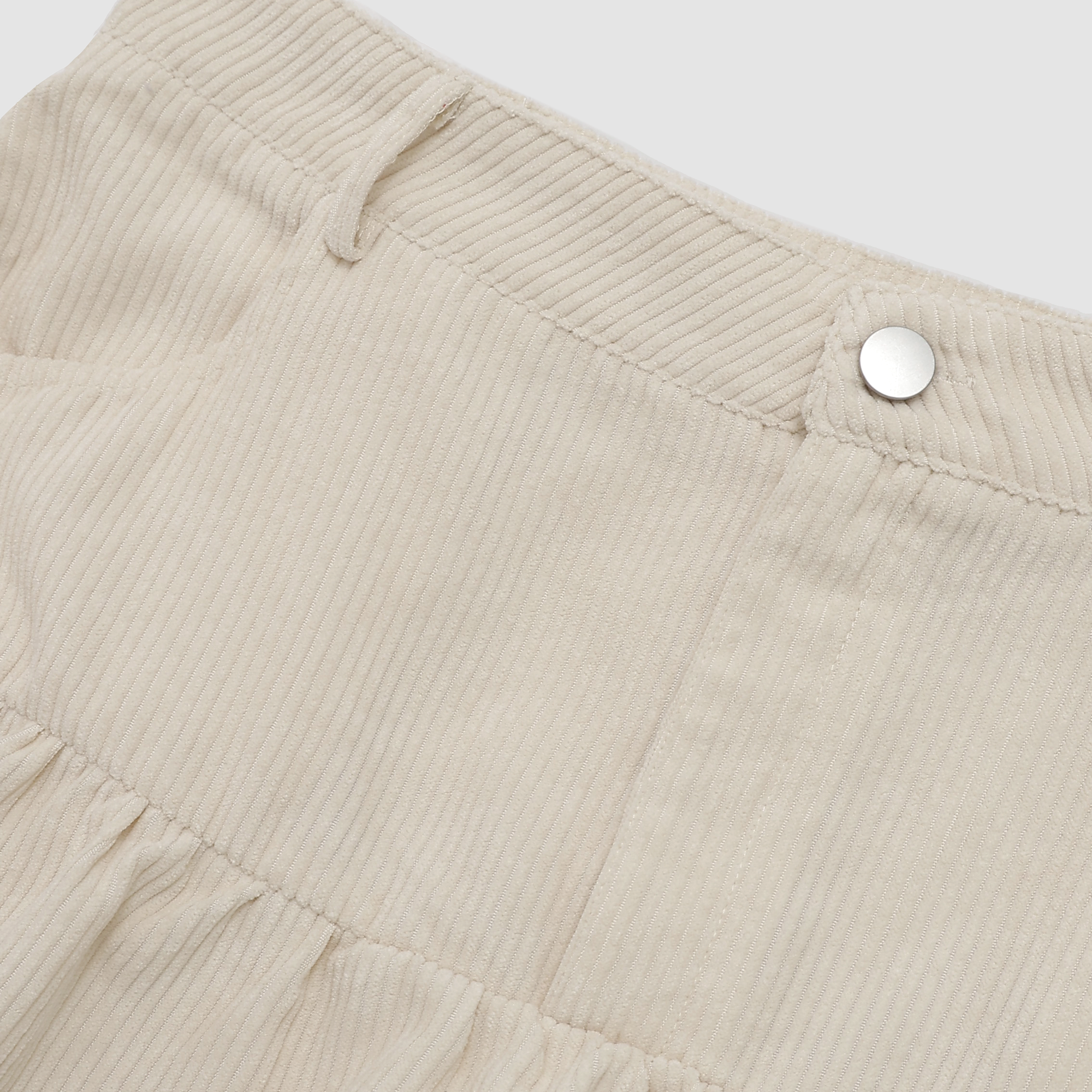 Kat Double Tiered Corduroy Mini Skirt