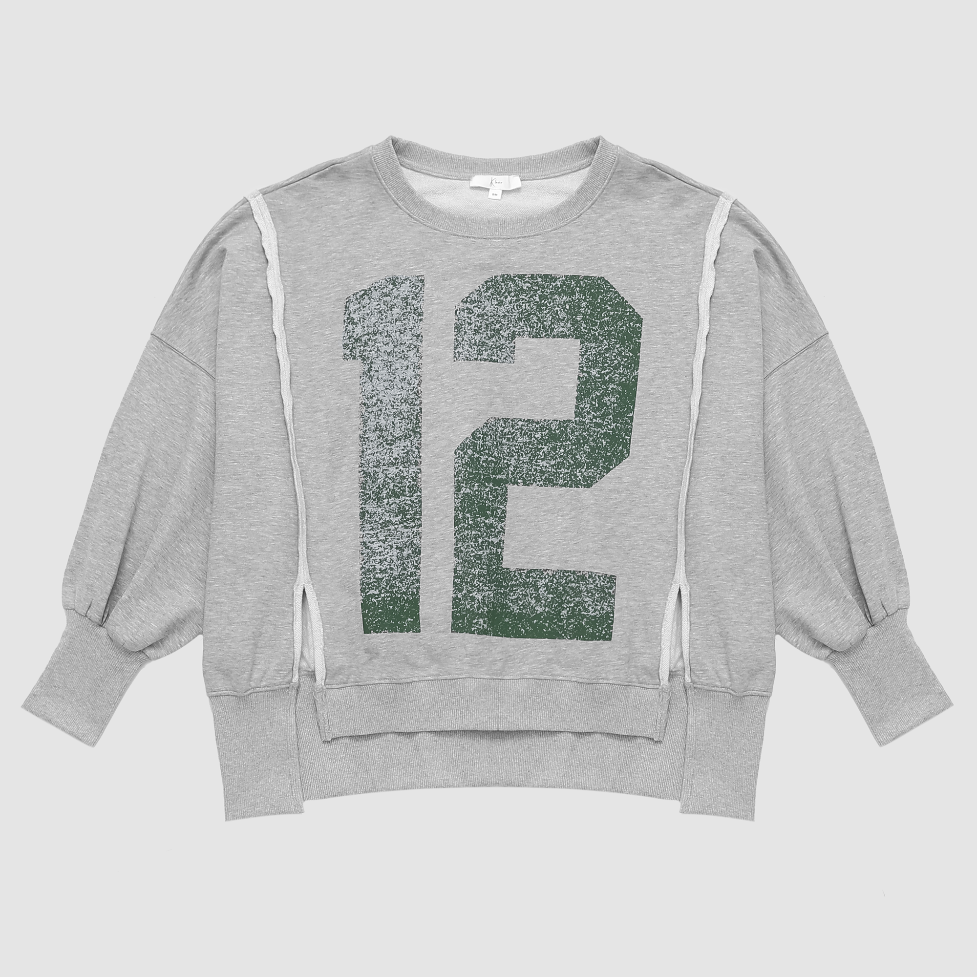 Kristy 12 Printed Sweatshirt in Green
