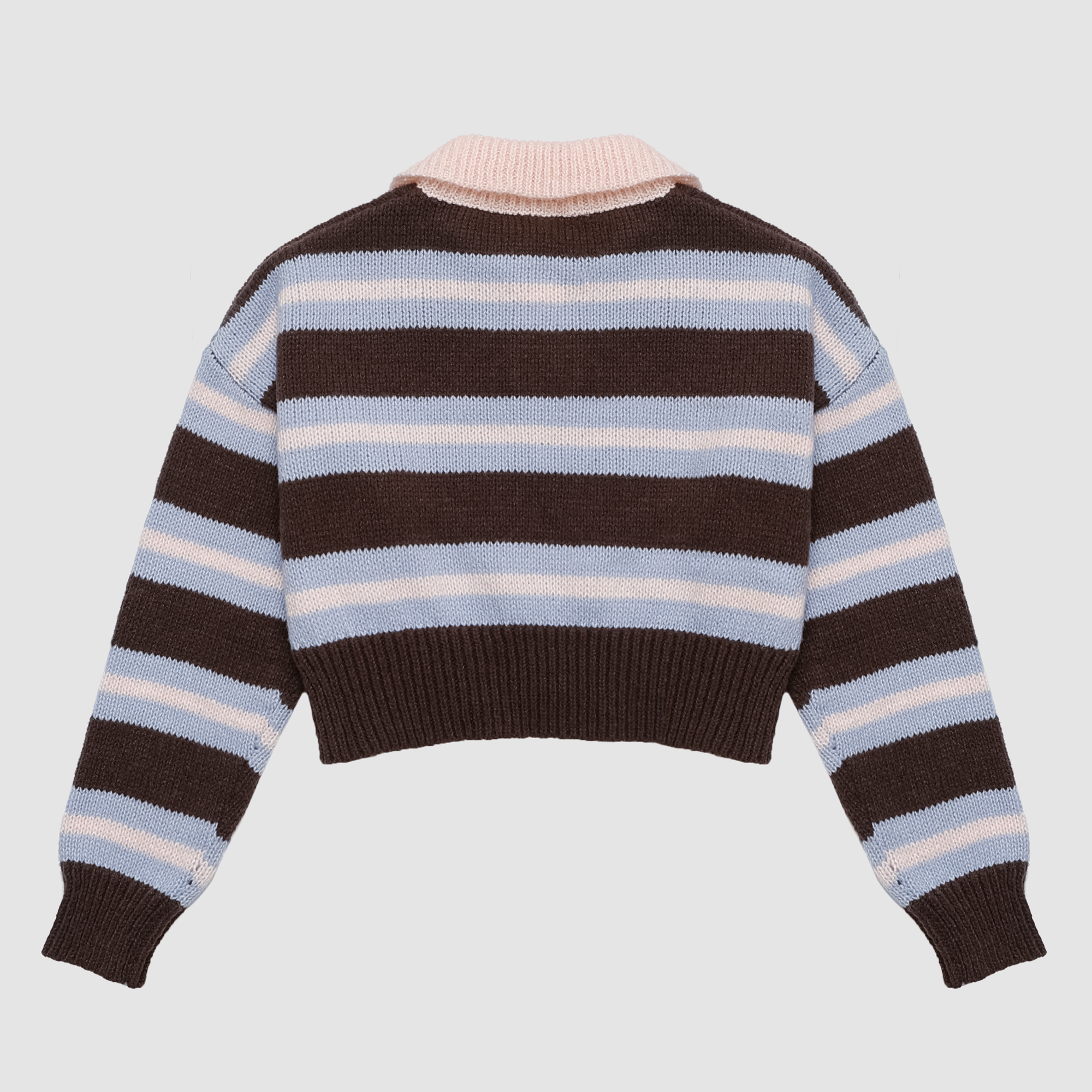 Kristy Stripe Collared Pullover Sweater